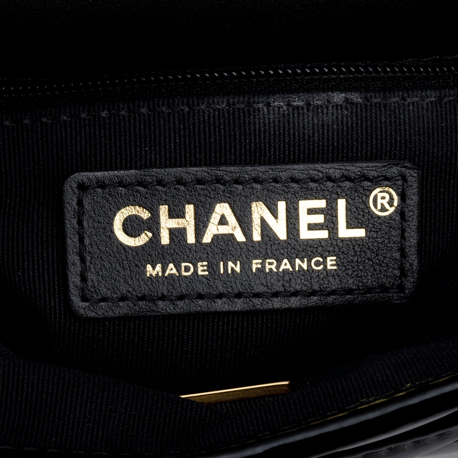 Chanel Black Patent Leather Quilted Mini School Memory Top Handle Bag