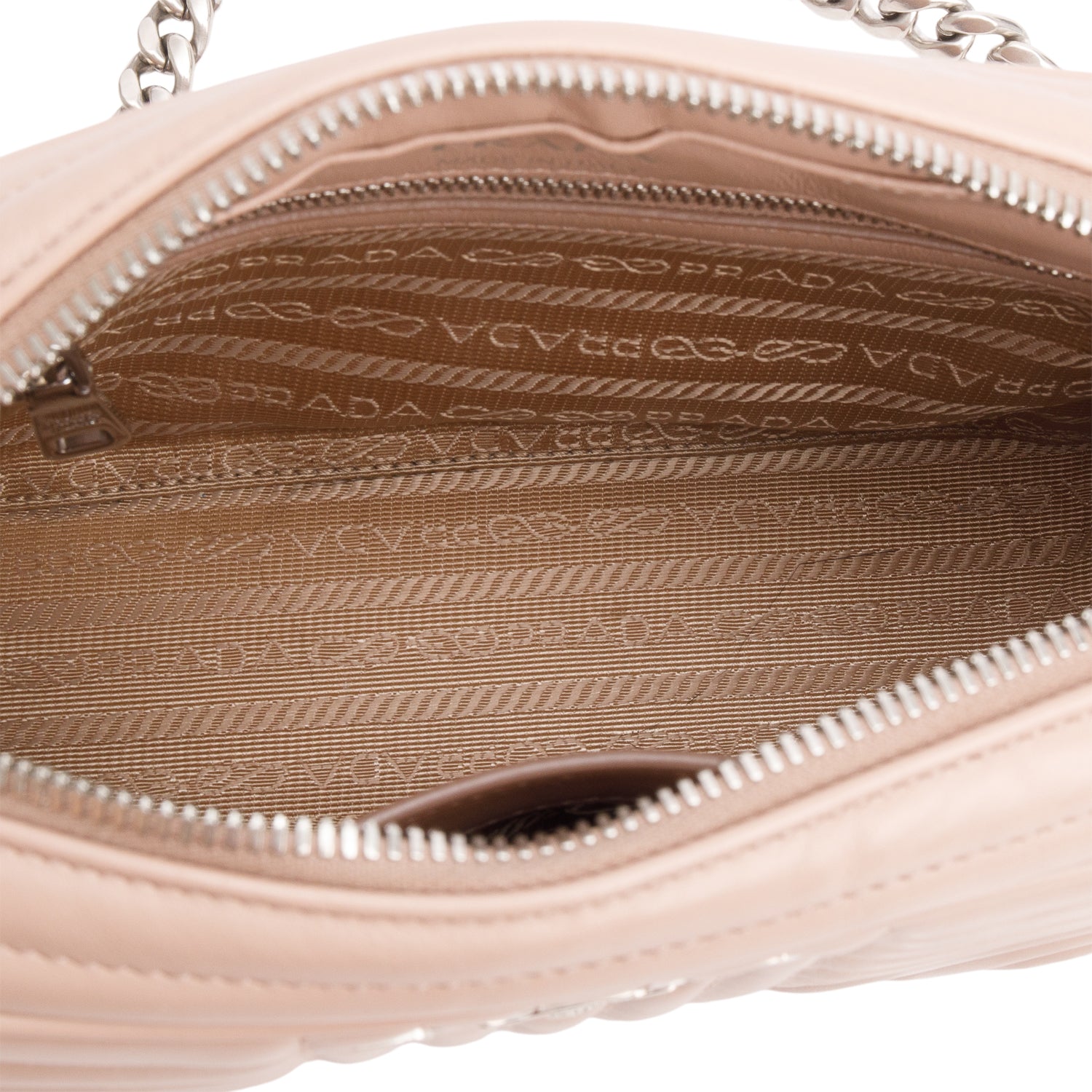 Prada Pink Soft Calfskin Diagramme Crossbody Bag w/ Authenticity Card