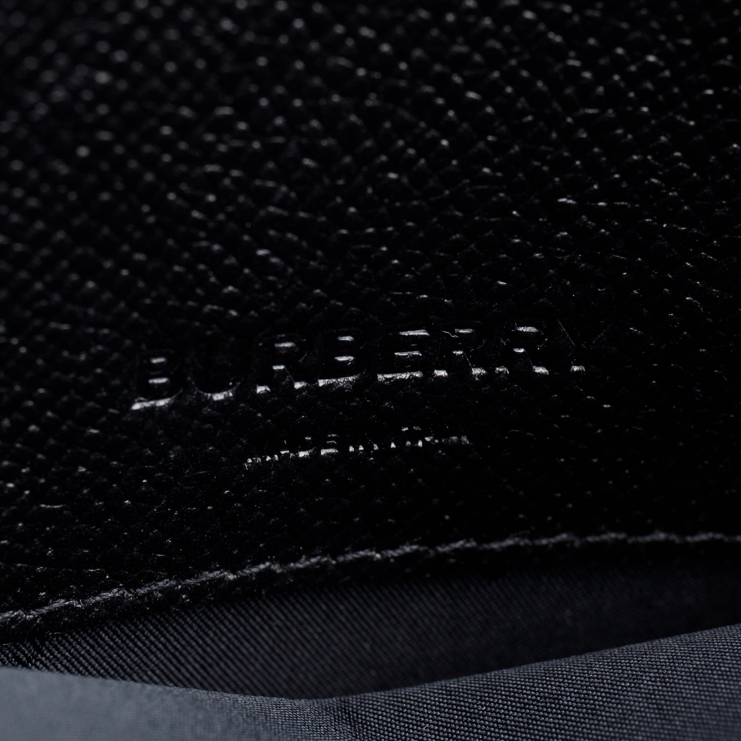 Burberry Black Grainy Leather Vertical Mini Denny Tote w/ Strap