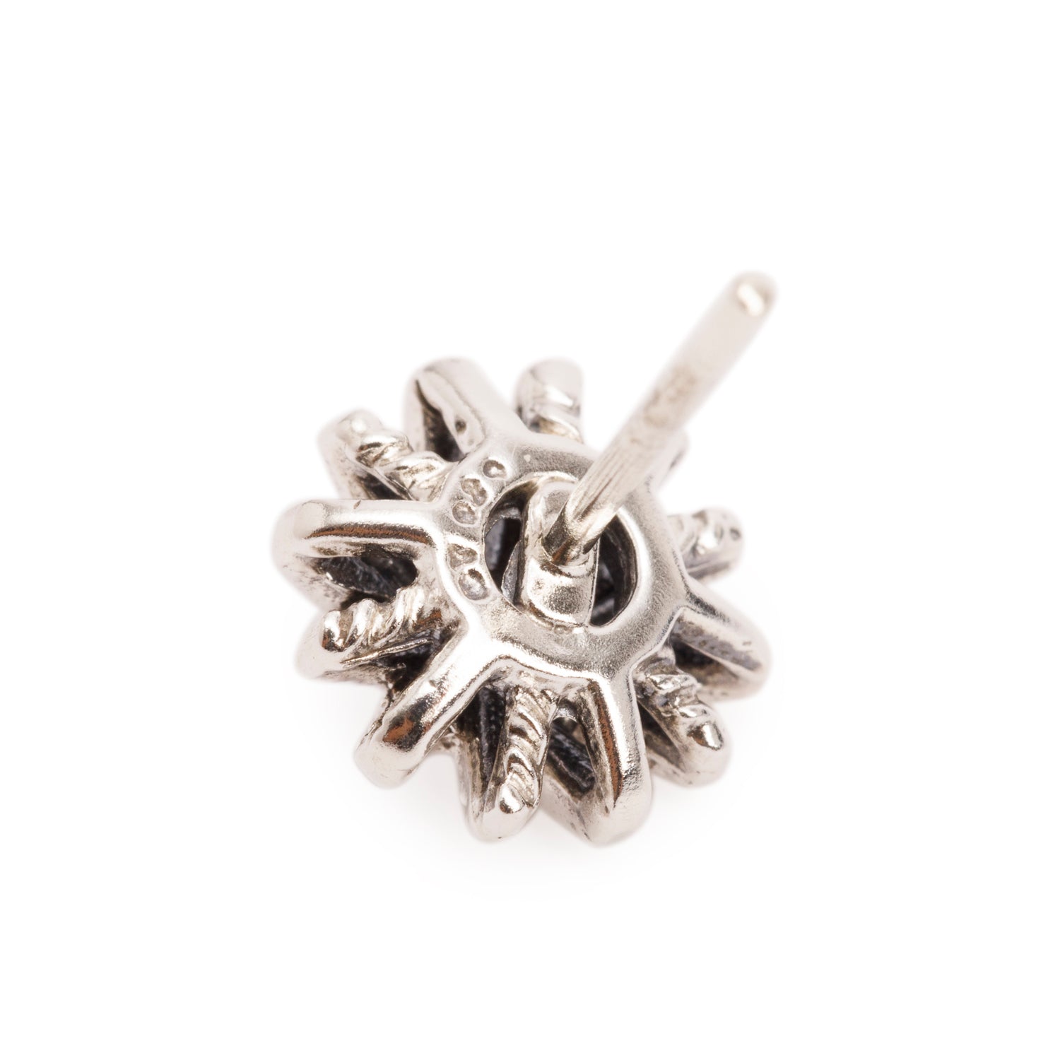 David Yurman Sterling Silver Diamond Starburst Stud Earrings, 9 MM