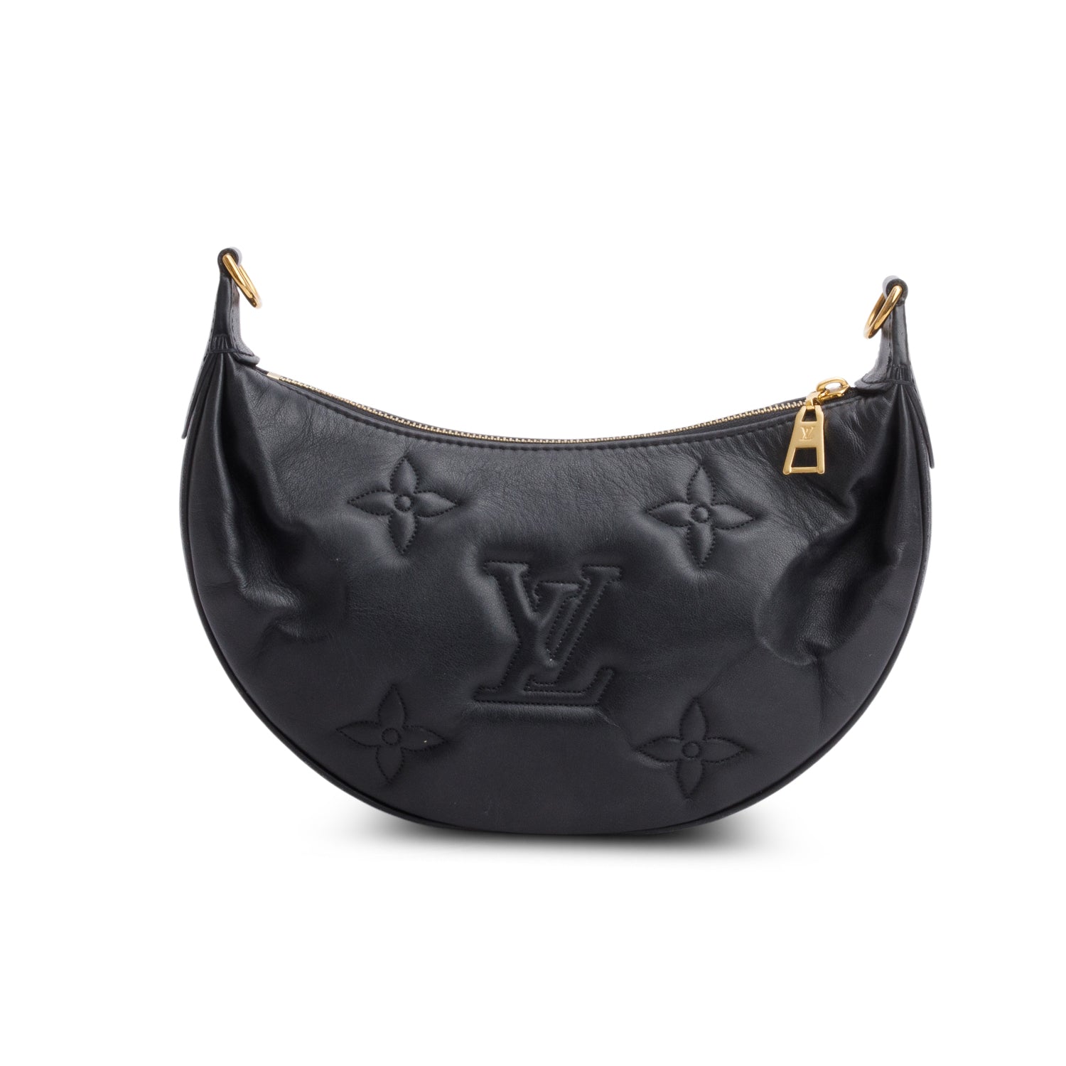 Louis Vuitton Black Calfskin Bubblegram Over the Moon Bag w/ Straps