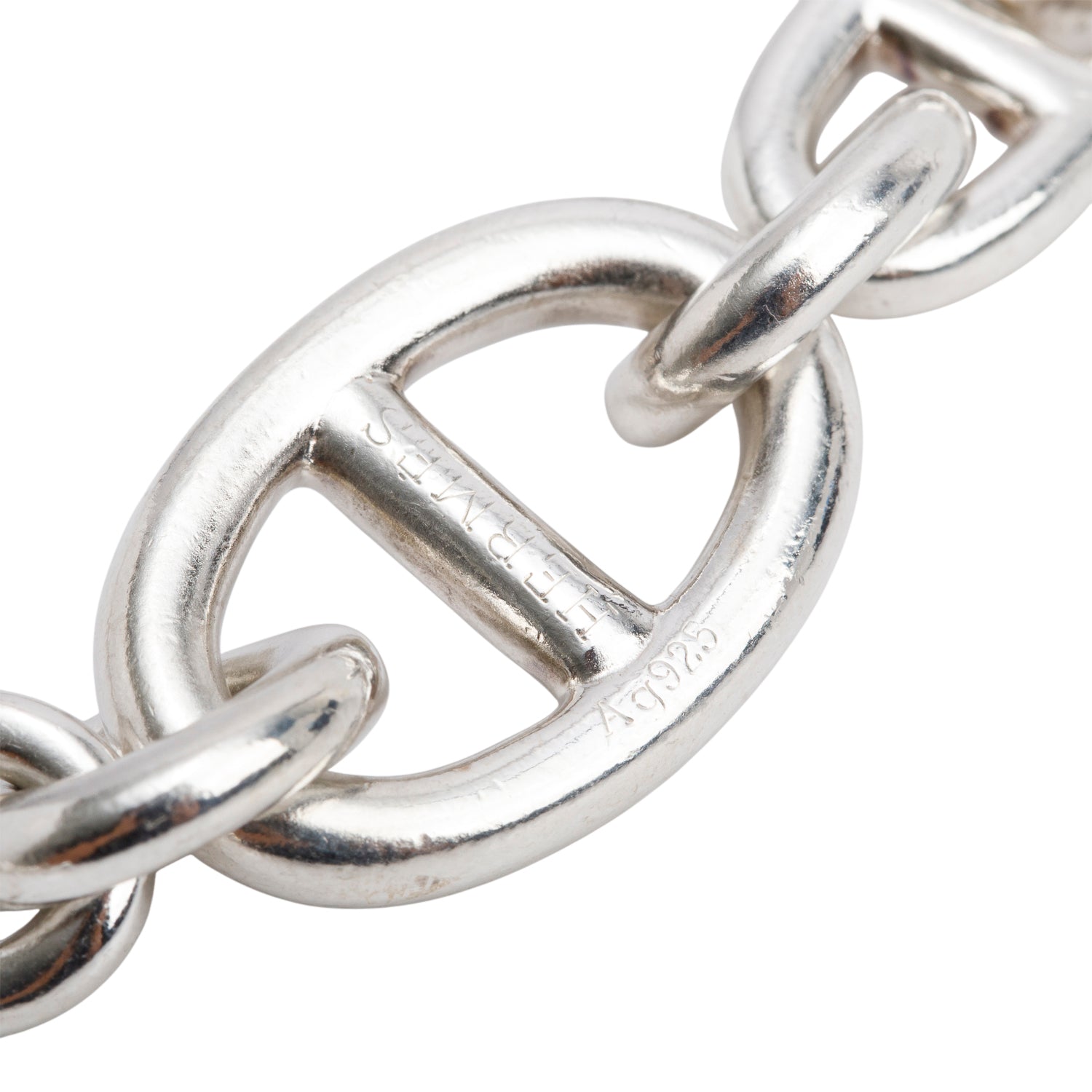 Hermes Sterling Silver Pele Mele Toggle Necklace