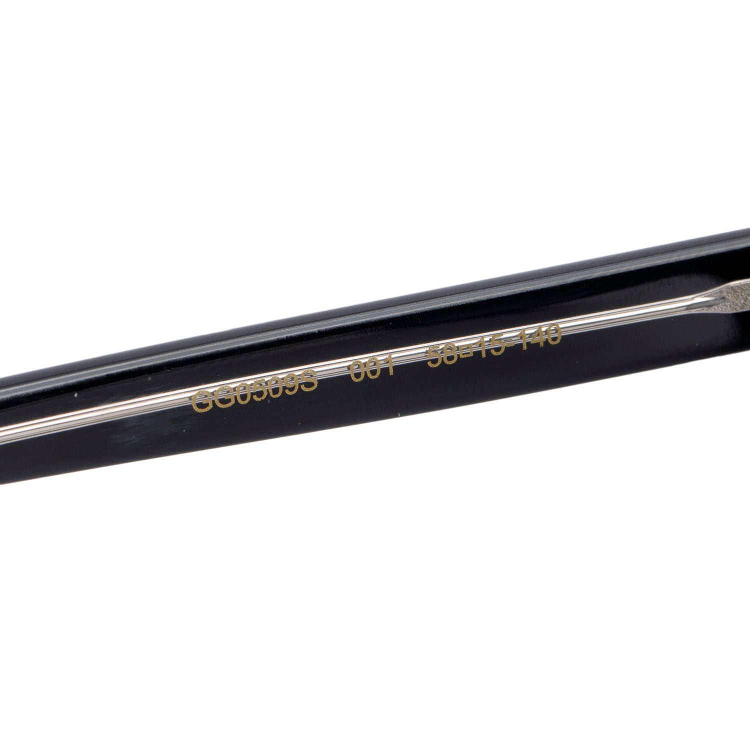 Gucci GG509S Black Acetate GG Square Sunglasses w/ Case