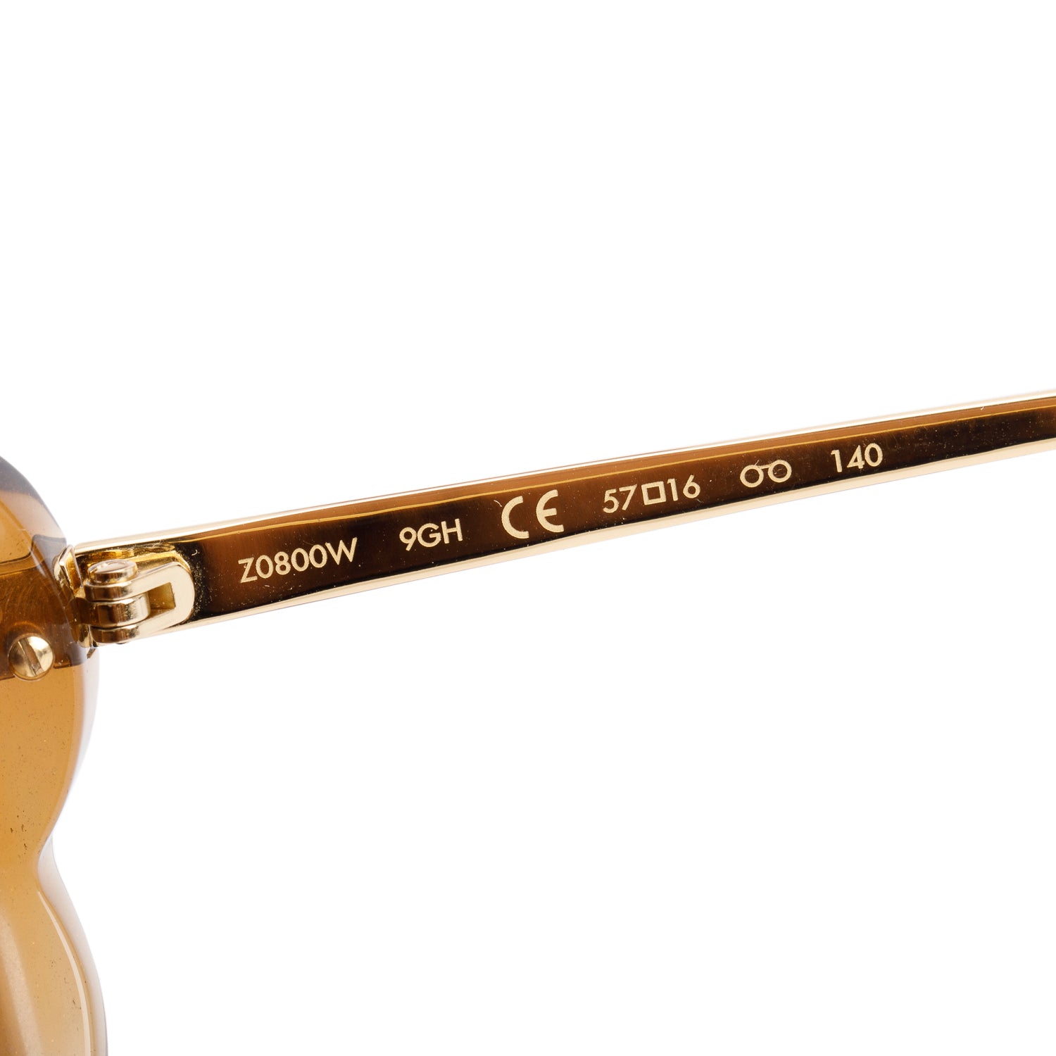 Louis Vuitton Z0800W Brown Glitter Round Sunglasses w/ Box & Case