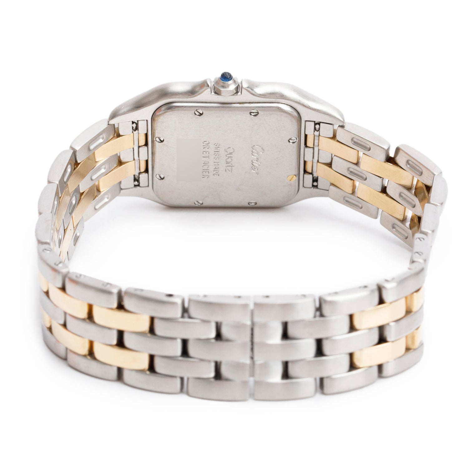 Cartier Stainless Steel & 18k Yellow Gold Panthere de Cartier Watch, Medium Model w/ Pouch , Certificate & Service Papers