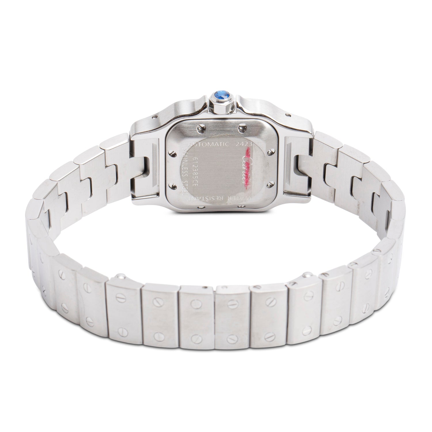 Cartier Stainless Steel Santos de Cartier Galbee Automatic Watch, Small Model 2423 w/ Box & Papers