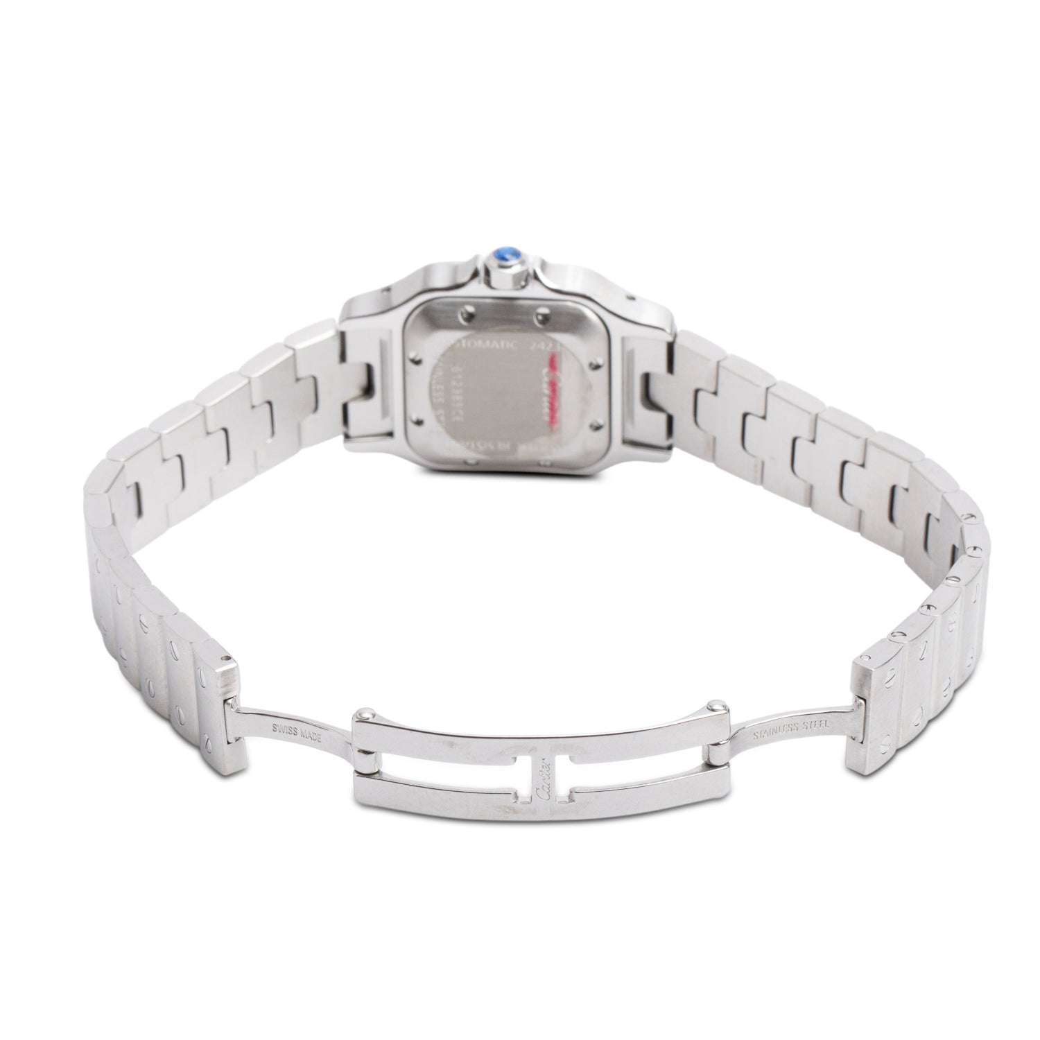 Cartier Stainless Steel Santos de Cartier Galbee Automatic Watch, Small Model 2423 w/ Box & Papers