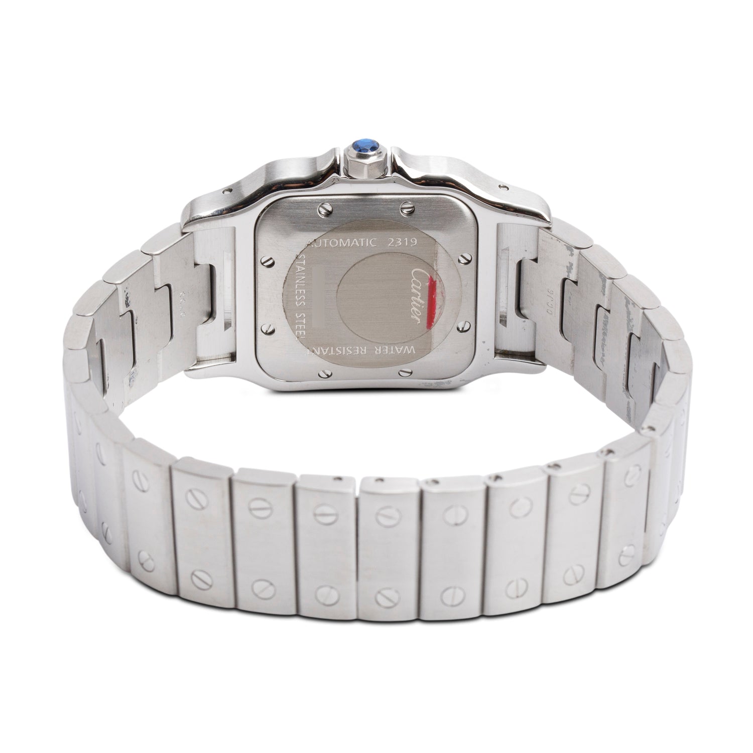 Cartier Stainless Steel Santos De Cartier Galbee Automatic Watch, Medium Model 2319 w/ Box & Papers