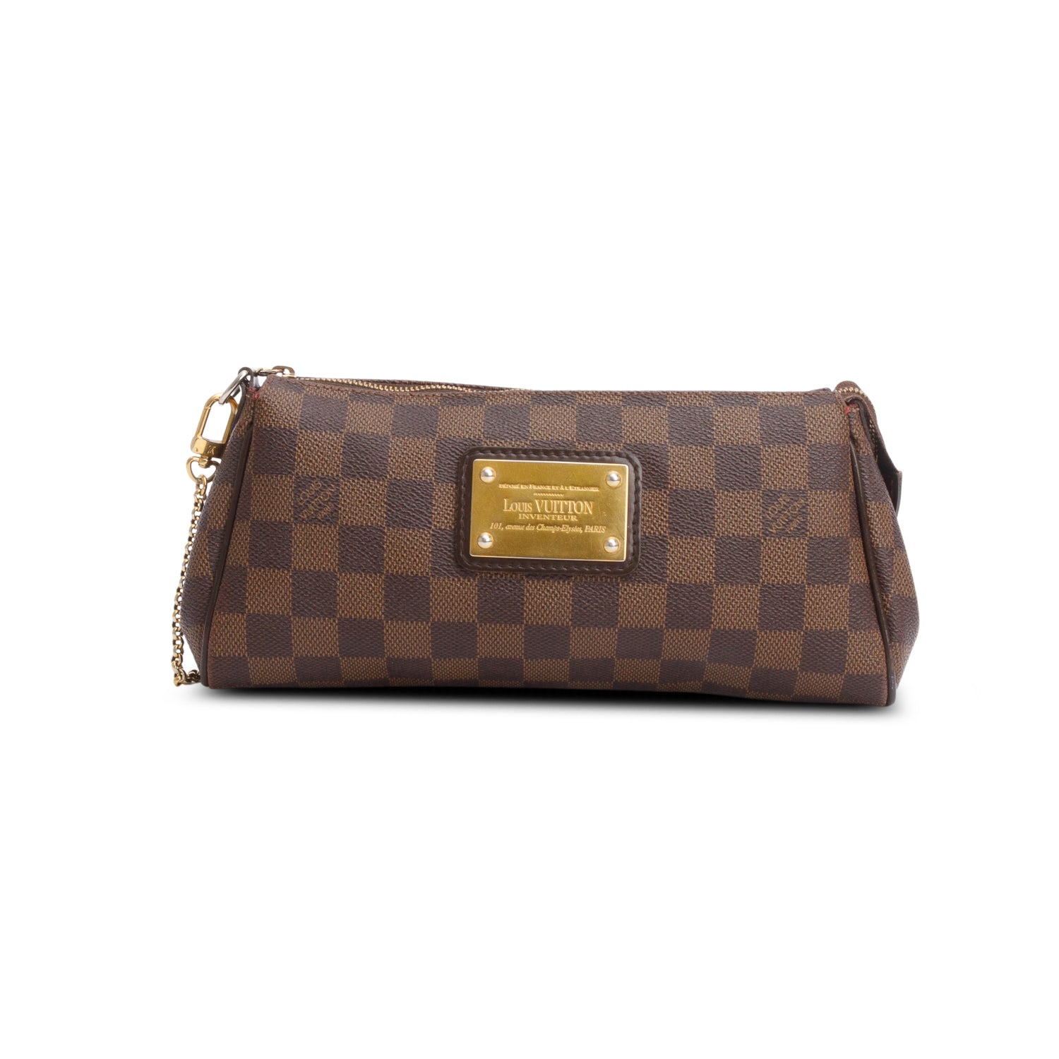 Louis Vuitton Damier Ebene Eva Clutch w/ Straps