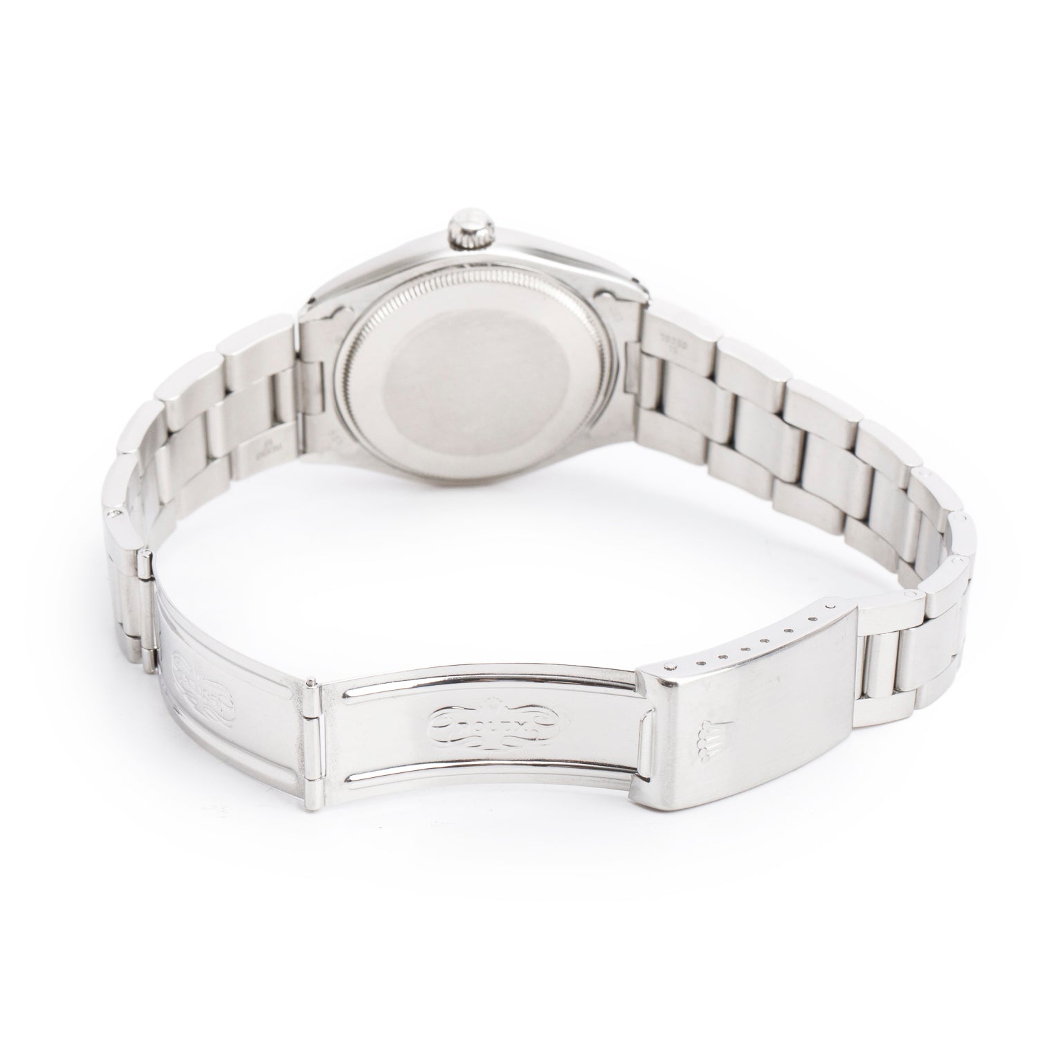 Rolex Stainless Steel Air King 34 MM Automatic Watch Black Dial 5500 w/ Box