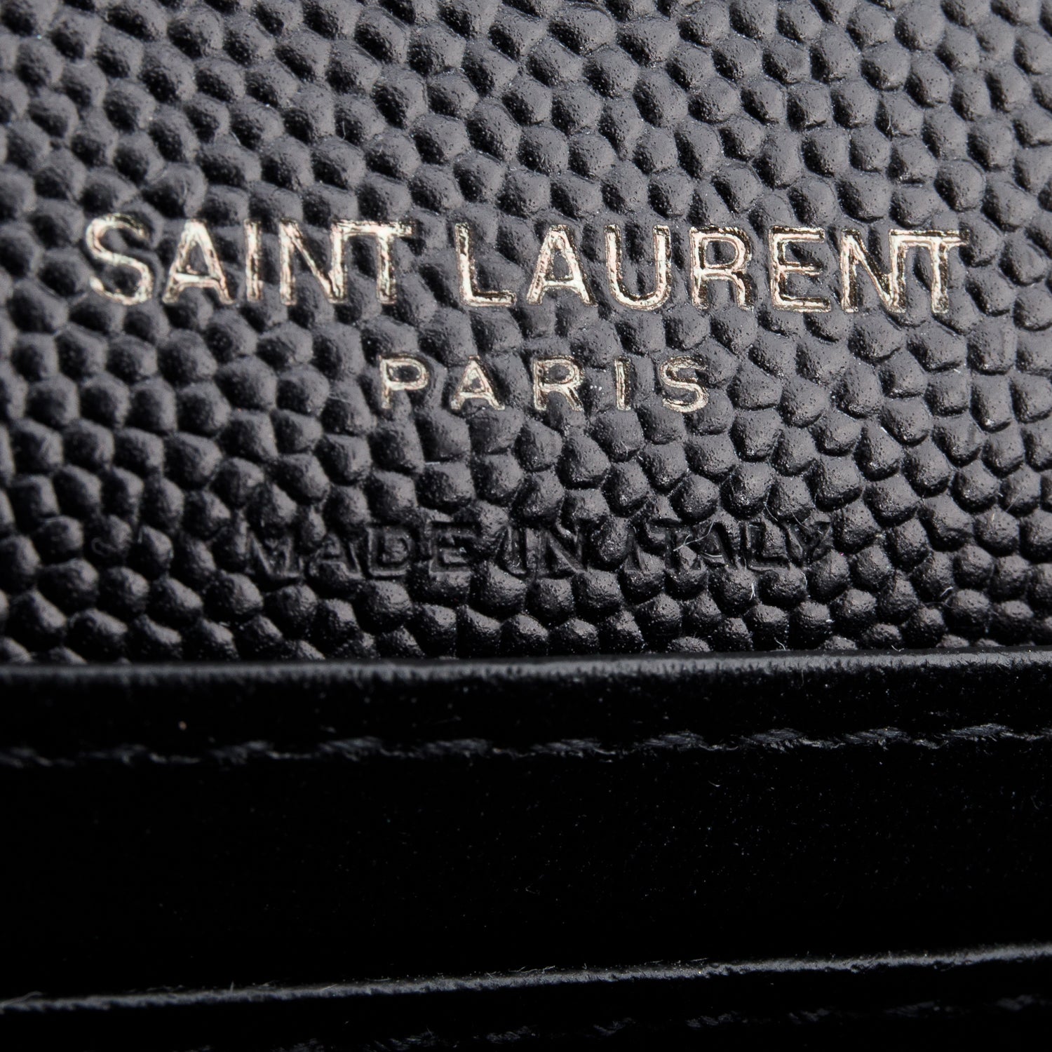 Saint Laurent Black Grain De Poudre Leather Kate Belt Bag