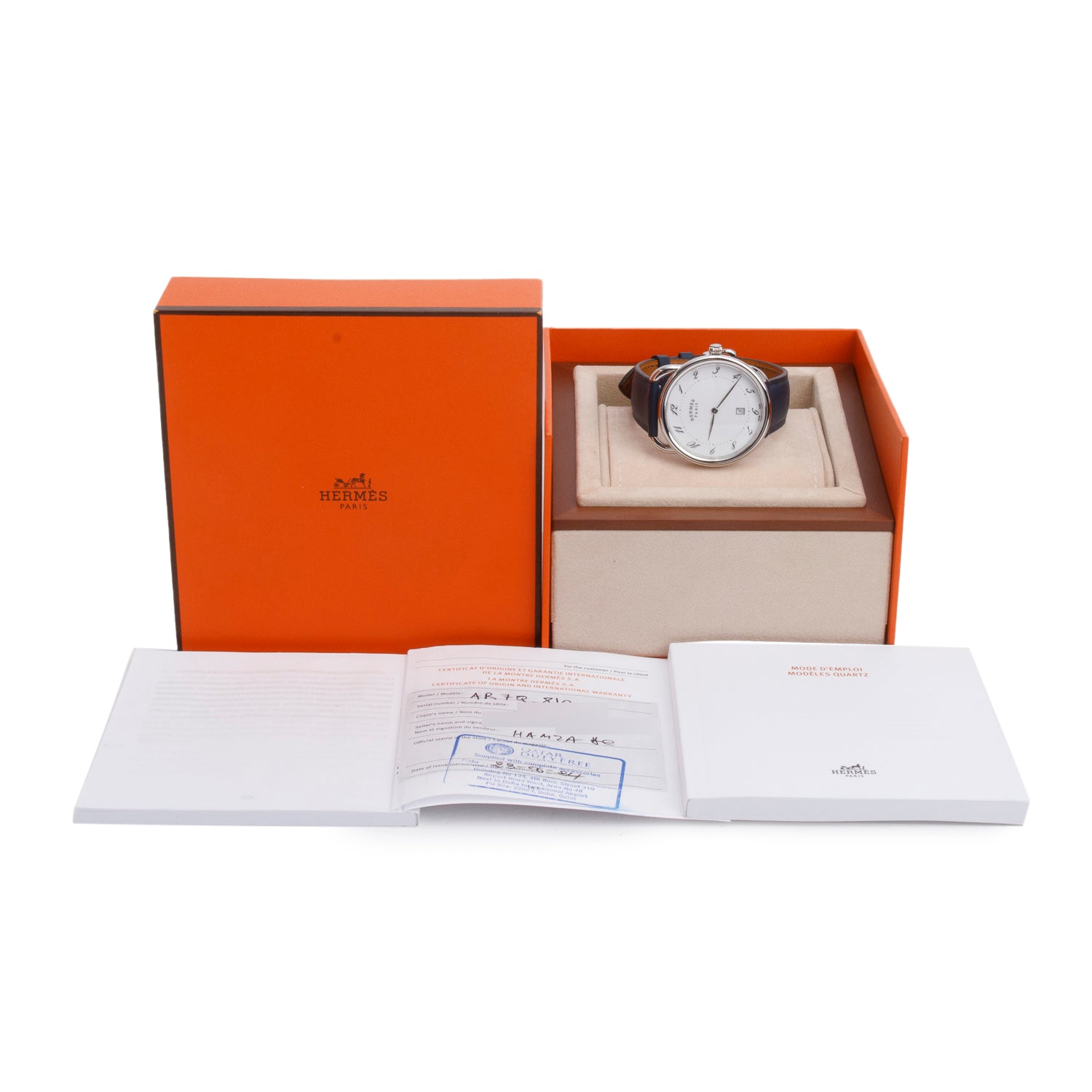Hermes 2024 Stainless Steel Arceau 40 MM Automatic Watch AR7Q.810 w/ Box & Papers