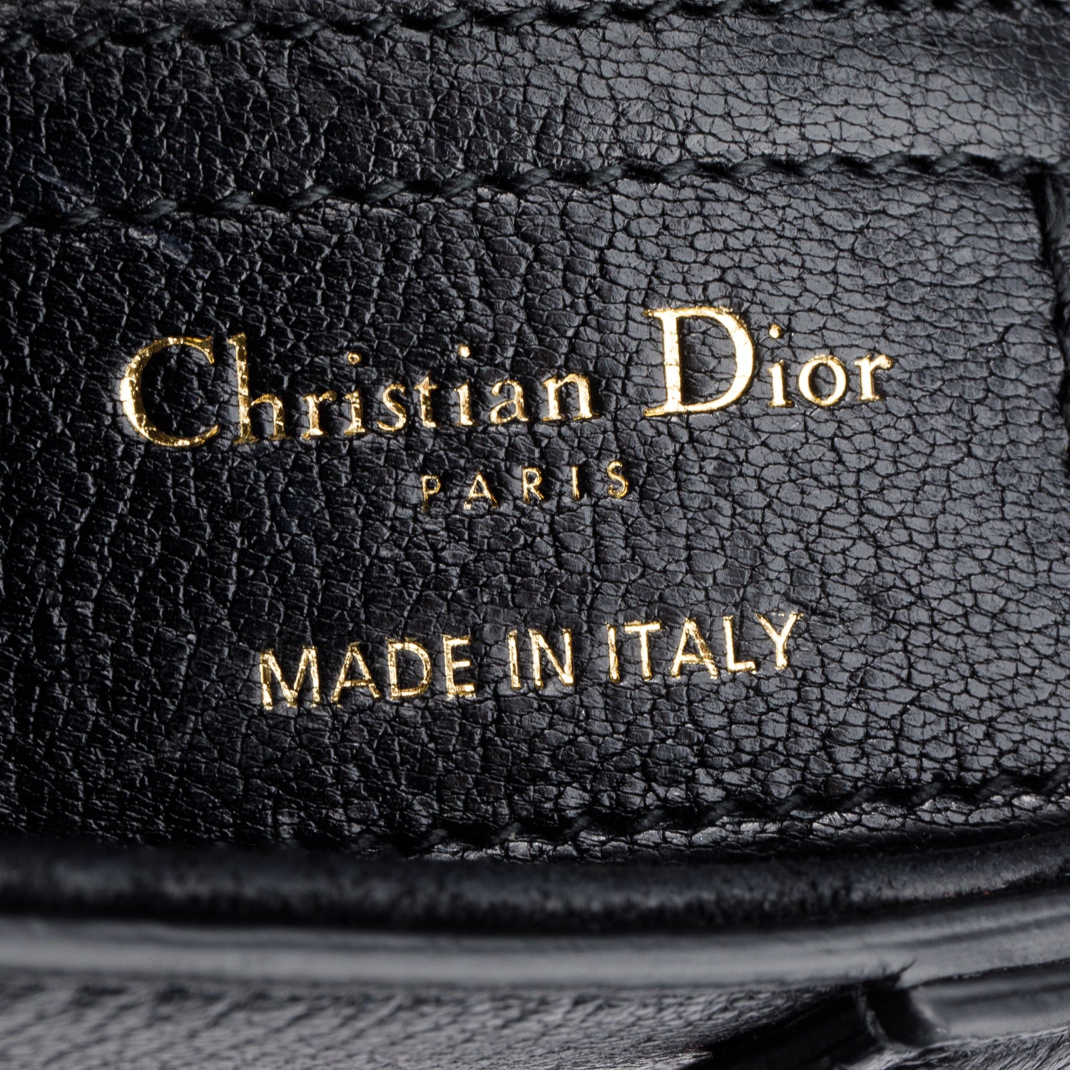 Christian Dior 2023 Black Calfskin Saddle Bag w/ Box, Authenticity Card & Strap