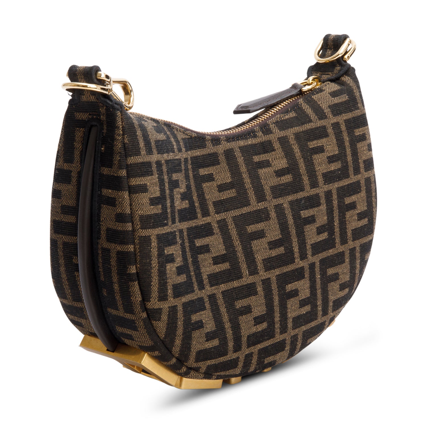 Fendi Brown FF Zucca Jacquard Mini Fendigraphy Bag w/ Box
