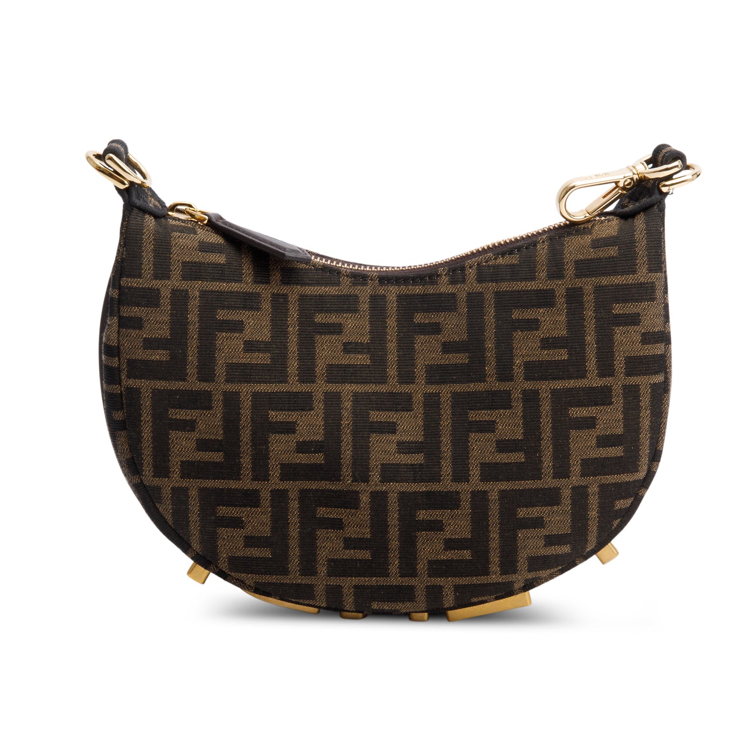 Fendi Brown FF Zucca Jacquard Mini Fendigraphy Bag w/ Box