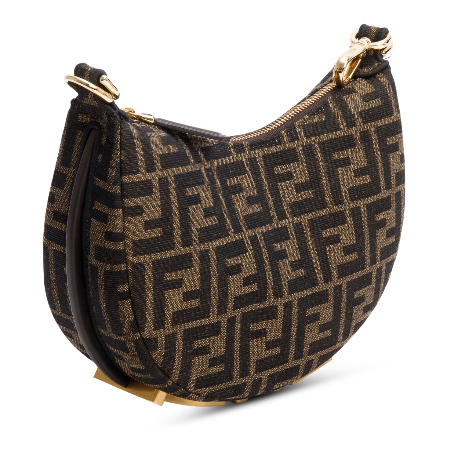 Fendi Brown FF Zucca Jacquard Mini Fendigraphy Bag w/ Box