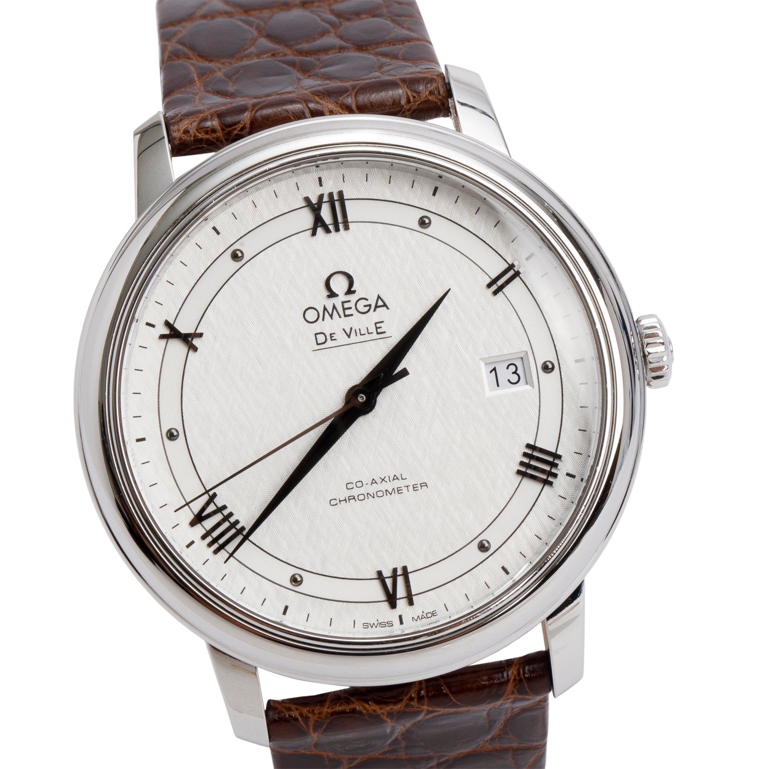 Omega 2021 Stainless Steel De Ville Prestige 39.5 MM Automatic Watch Silver Dial w/ Box & Papers