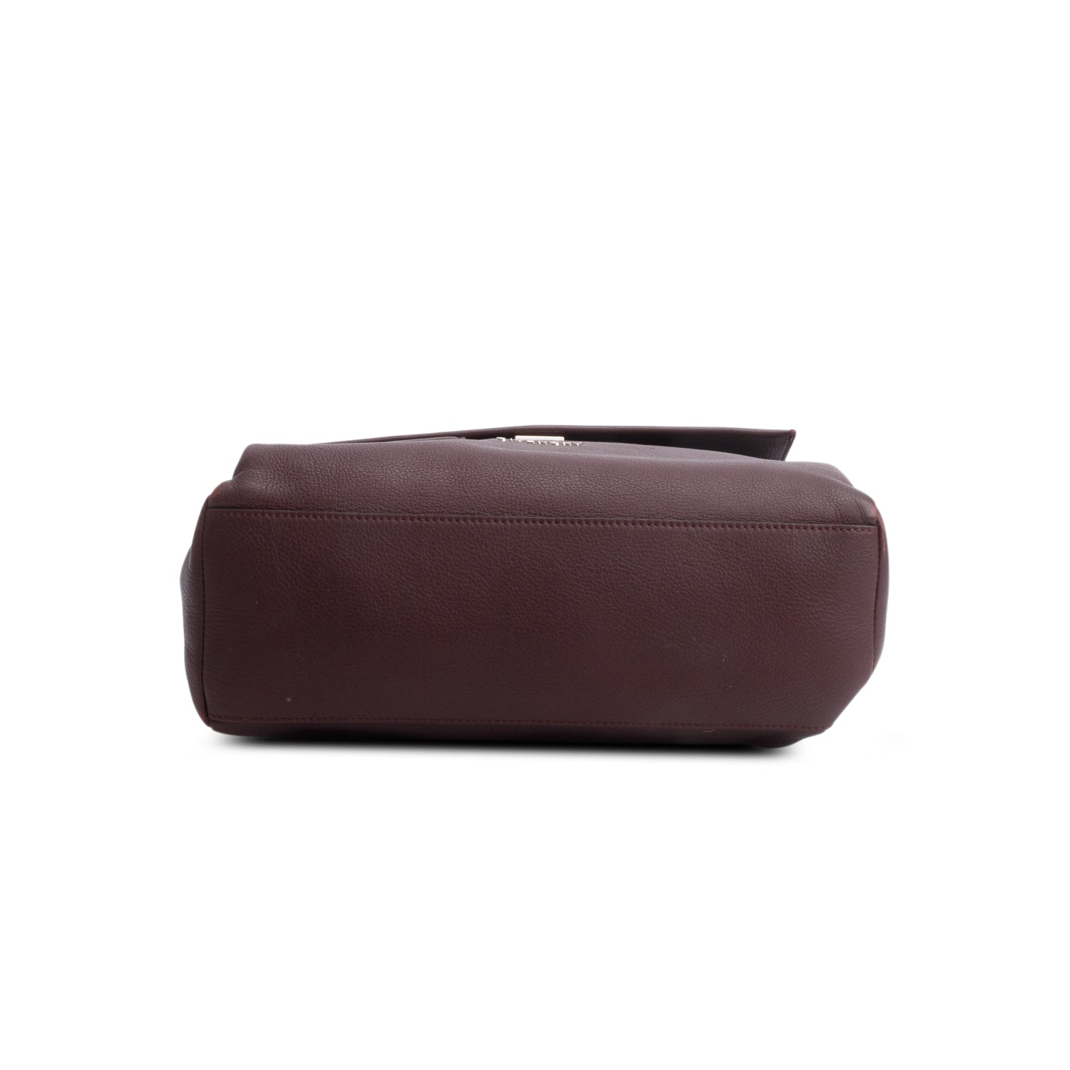 Givenchy Burgundy Calfskin Leather Medium Pandora Pure Satchel Bag w/ Strap