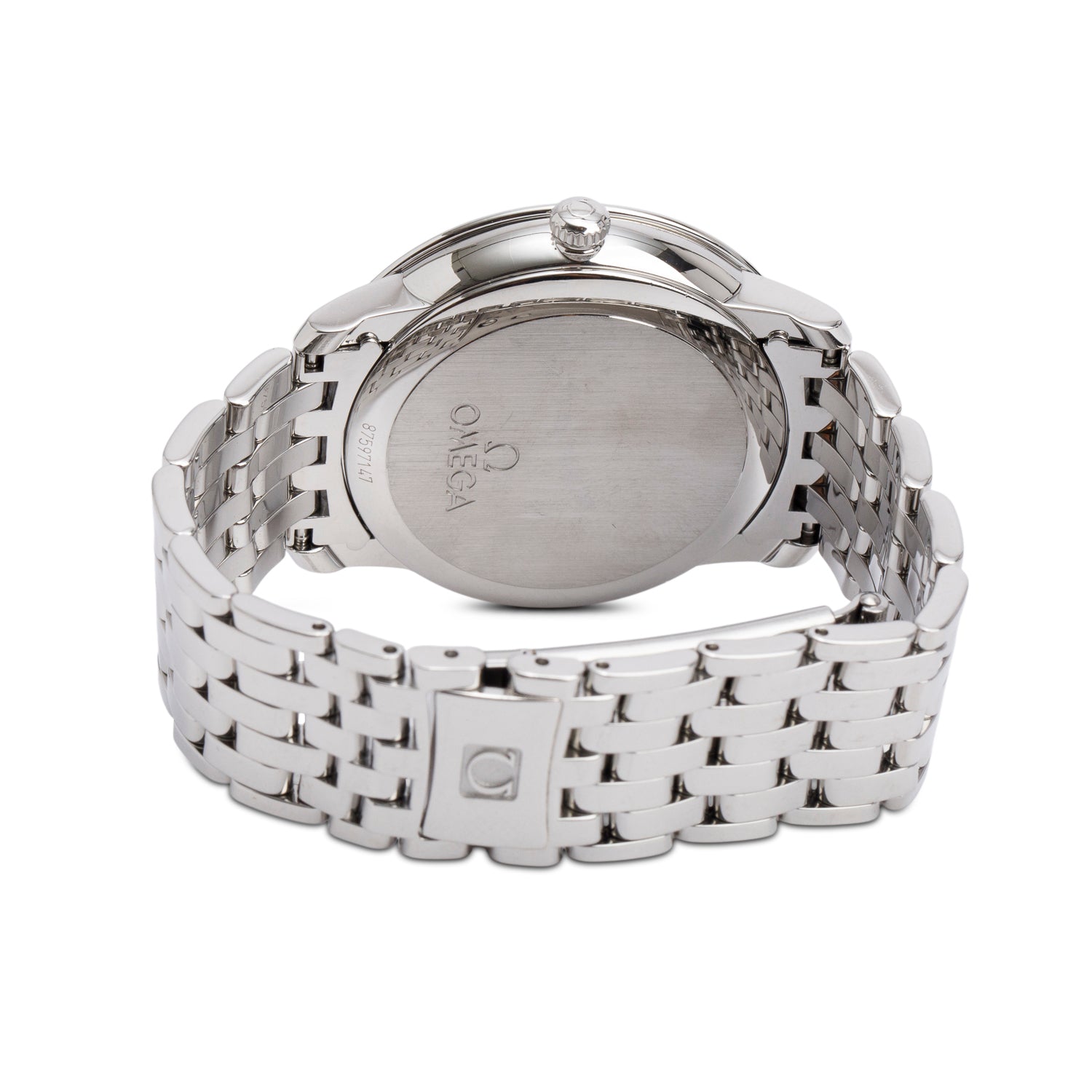 Omega Stainless Steel De Ville Prestige 36.8 MM Automatic Watch Black Dial