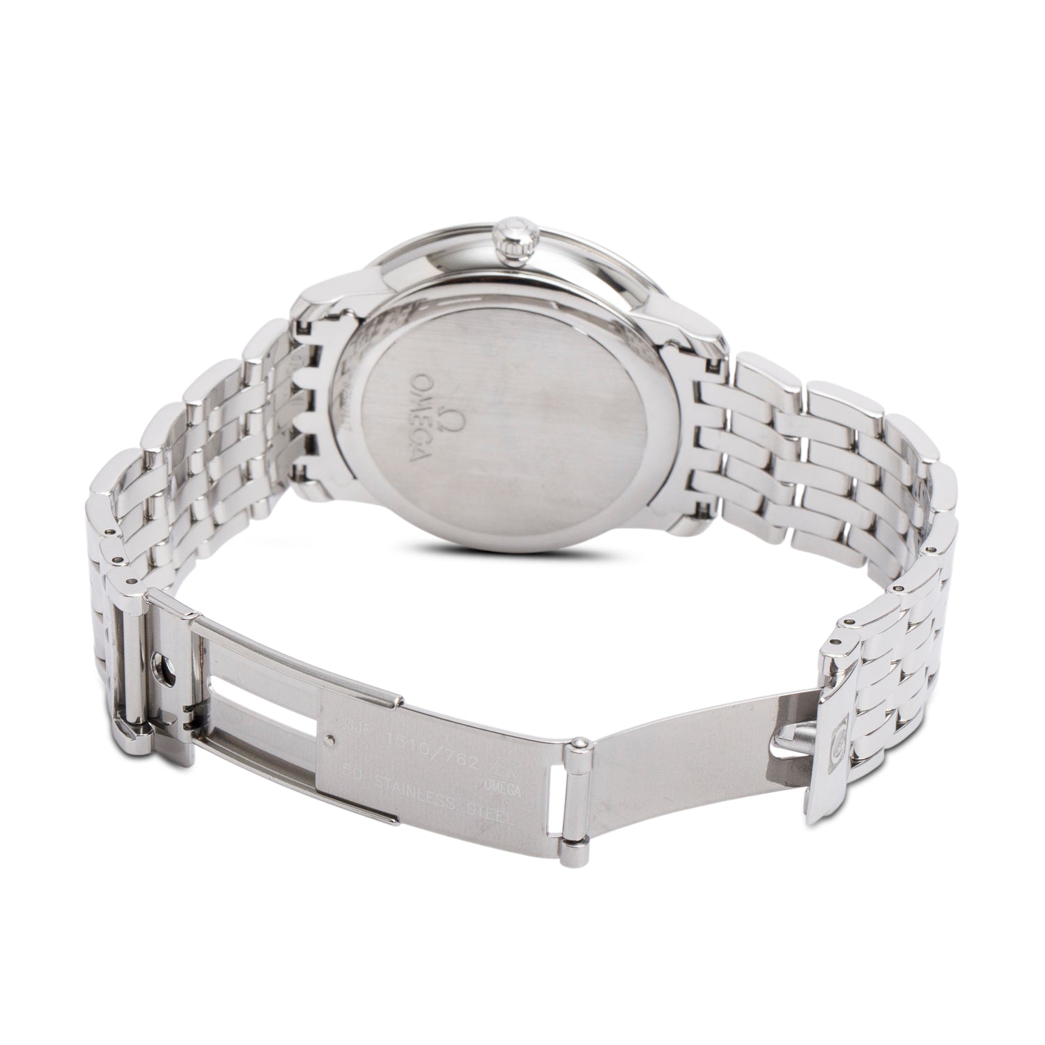 Omega Stainless Steel De Ville Prestige 36.8 MM Automatic Watch Black Dial