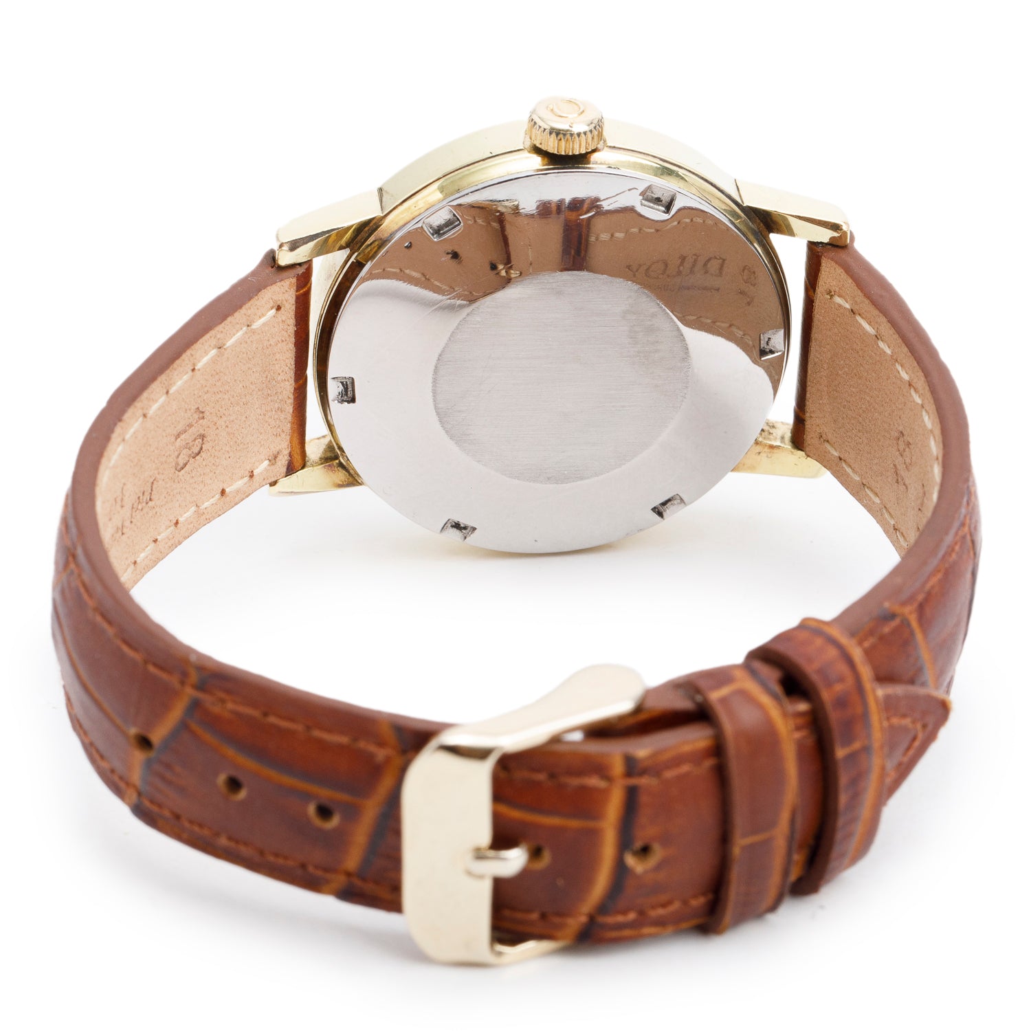 Omega Vintage Gold Plated Stainless Steel Geneve 35 MM Automatic Watch