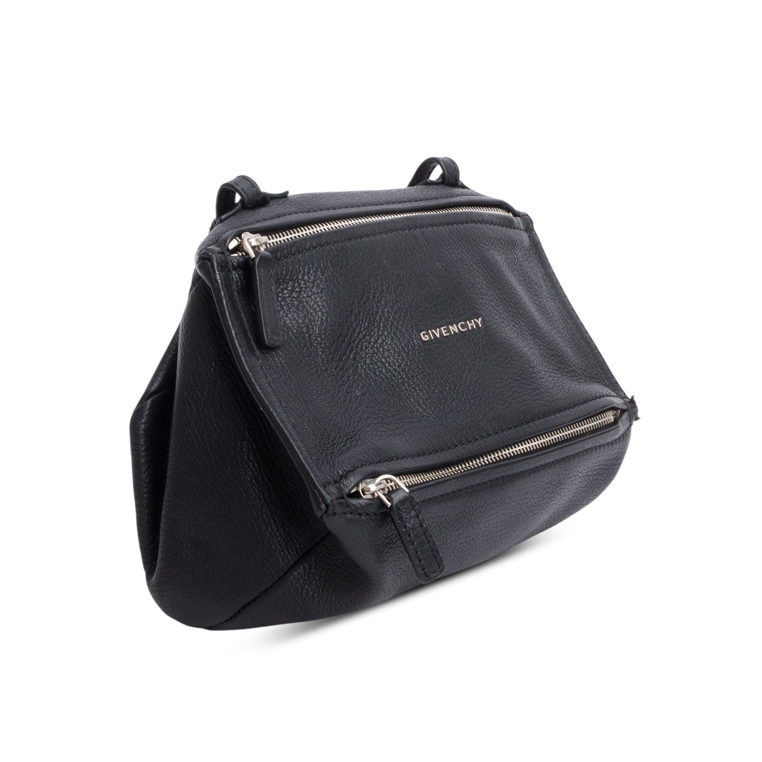 Givenchy Black Sugar Goatskin Leather Mini Pandora Crossbody Bag