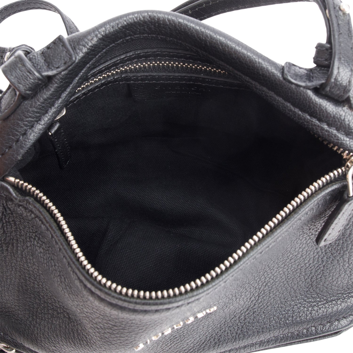 Givenchy Black Sugar Goatskin Leather Mini Pandora Crossbody Bag
