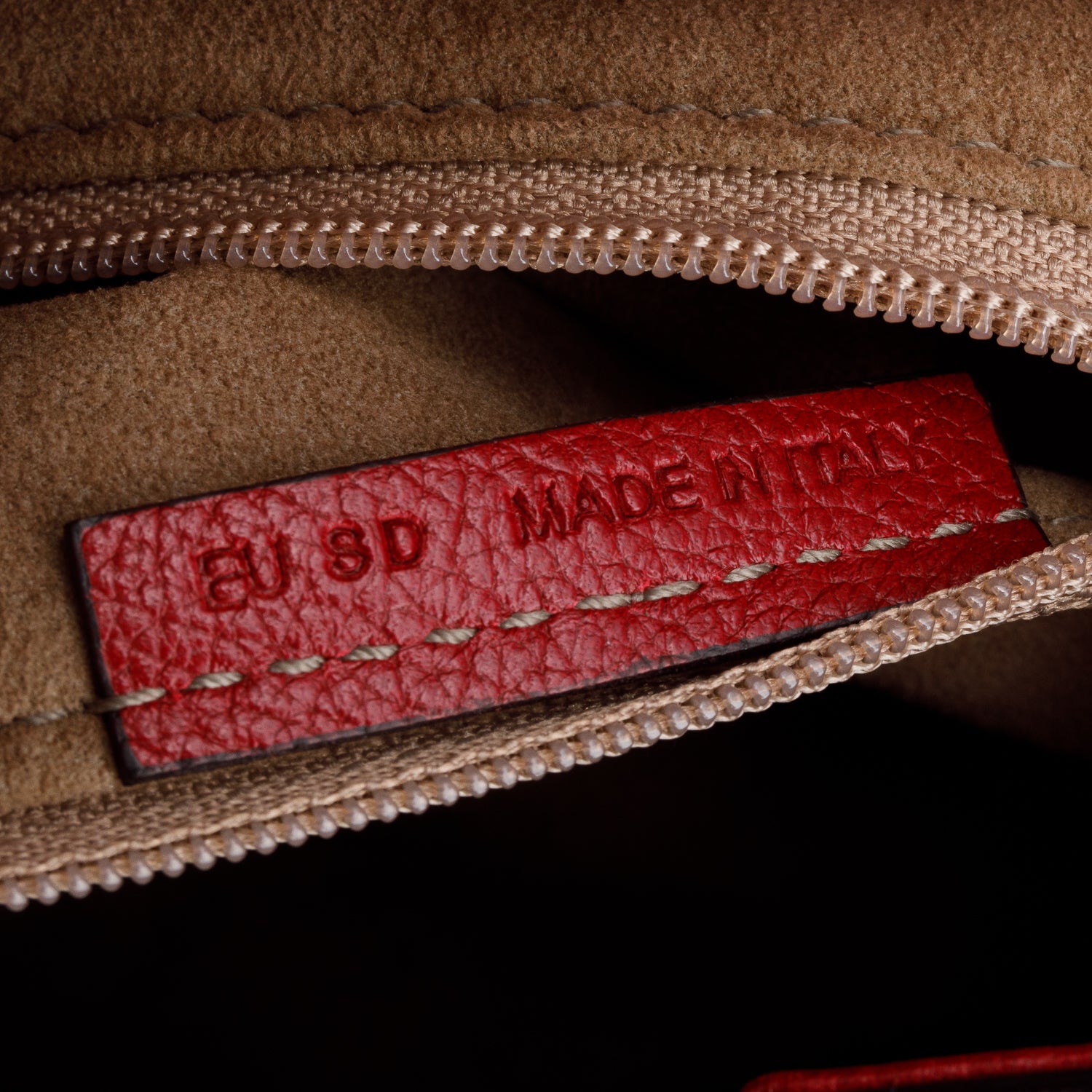 Cartier Red Leather Chain Tote w/ Authenticity Card