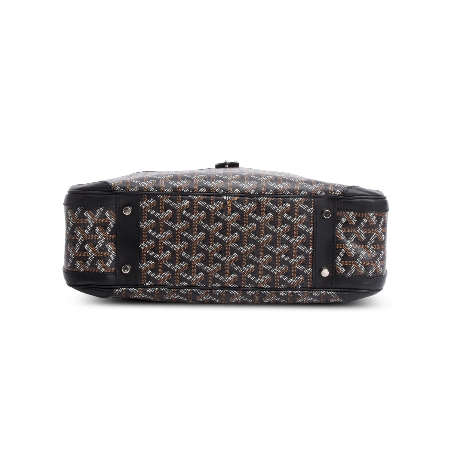 Goyard Black Goyardine Saint Jeanne MM Bowler