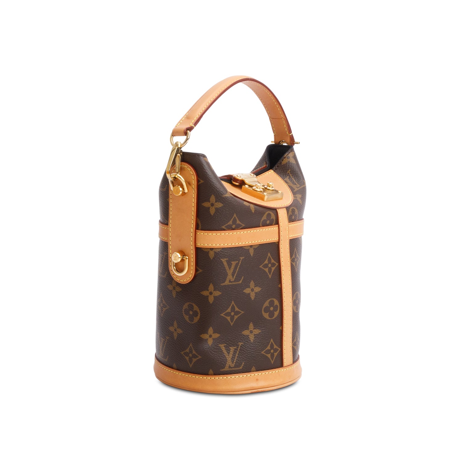 Louis Vuitton Monogram Duffle Crossbody Bag w/ Box & Straps