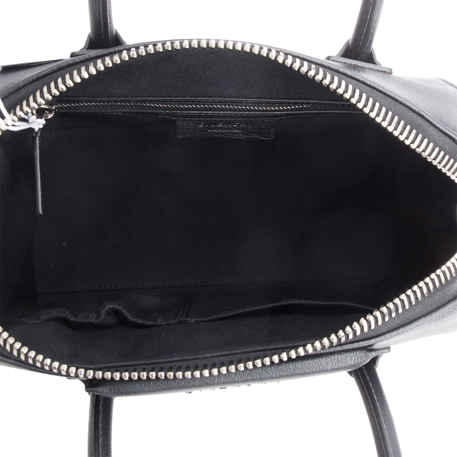 Givenchy 2022 Black Grained Leather Small Antigona Satchel