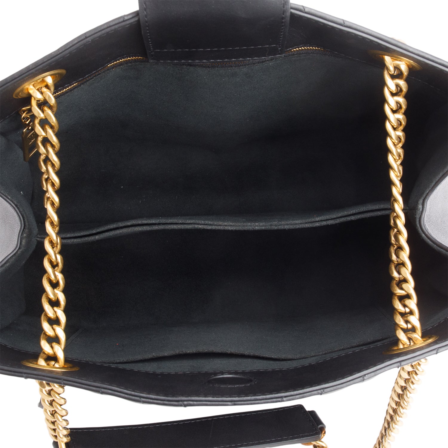 Louis Vuitton Black Calfskin Quilted New Wave Chain Tote