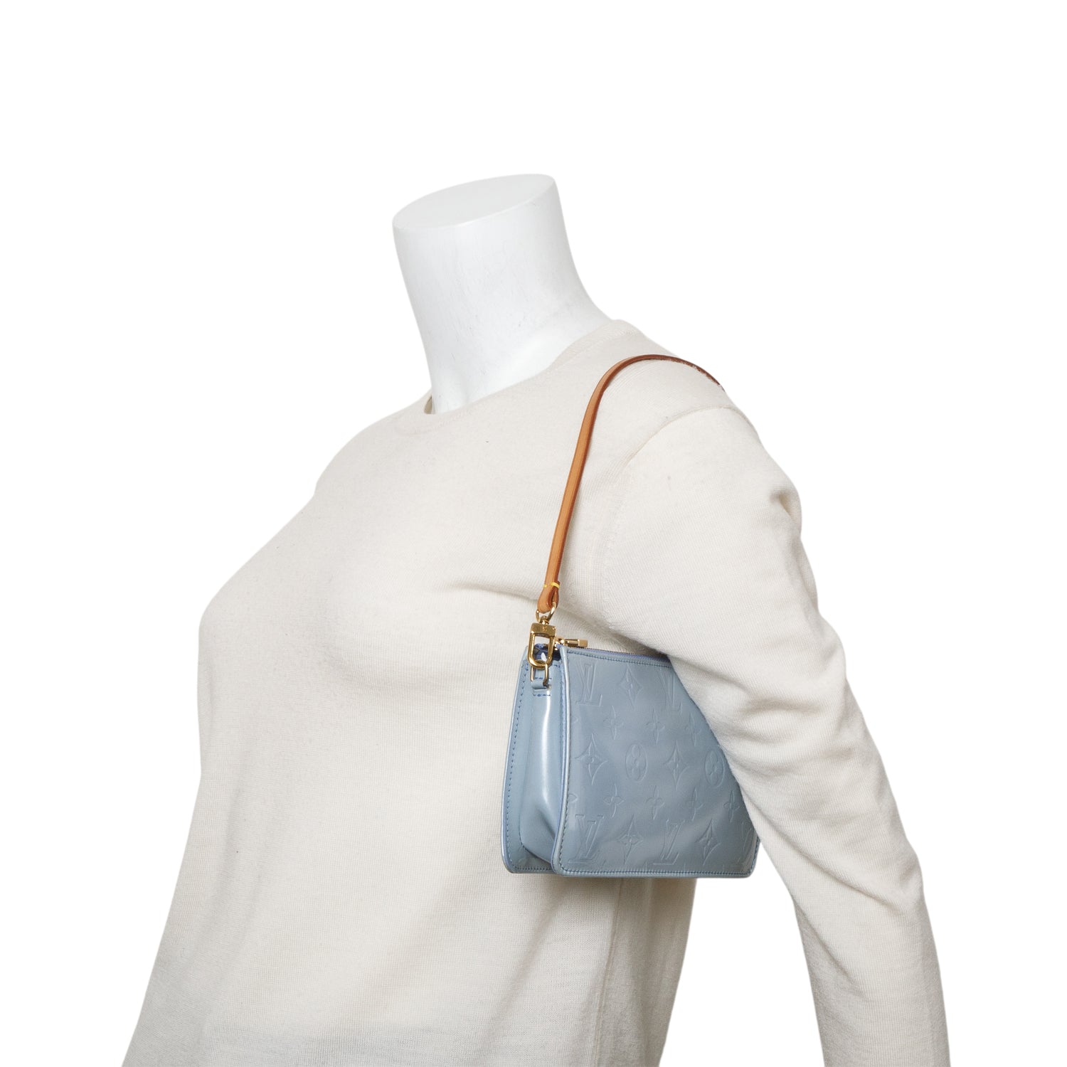 Louis Vuitton Blue Vernis Lexington Pochette