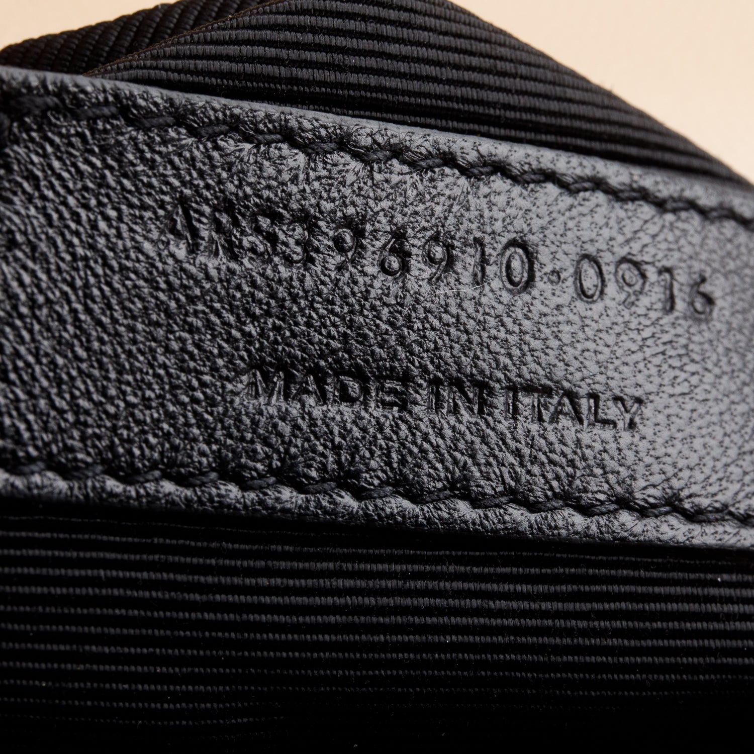 Saint Laurent Beige Quilted Grain De Poudre Leather Large Envelope Chain Bag