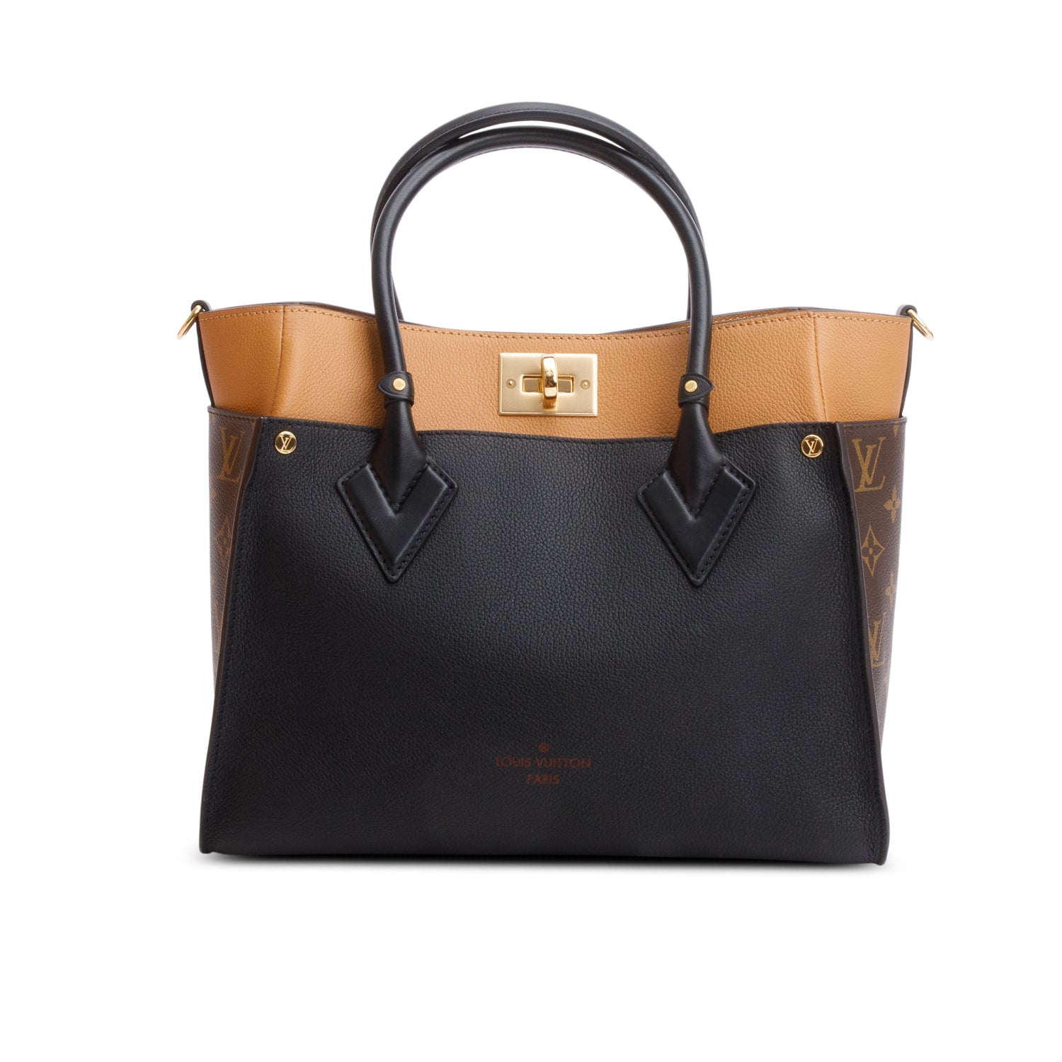 Louis Vuitton Black On My Side MM w/ Box & Strap