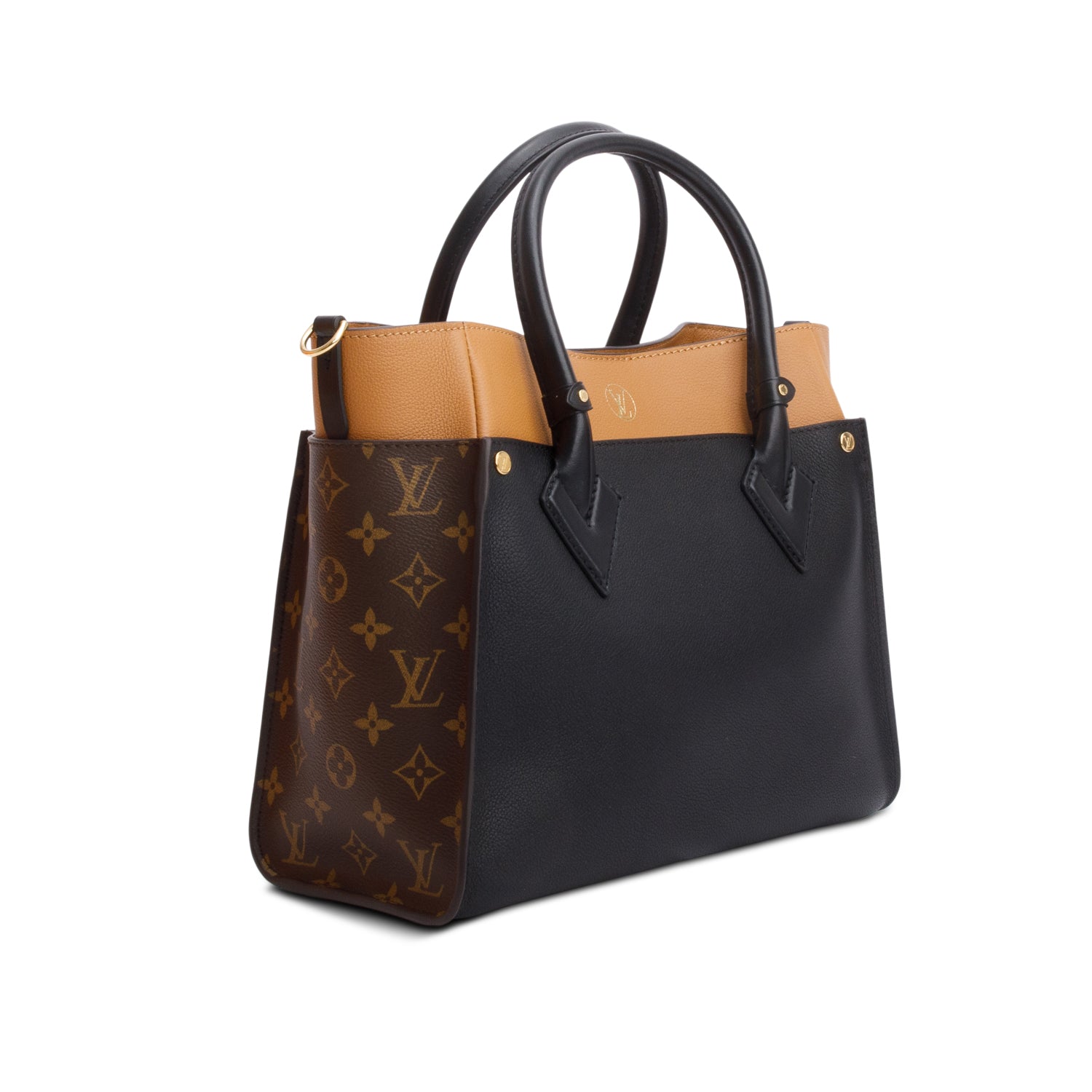 Louis Vuitton Black On My Side MM w/ Box & Strap