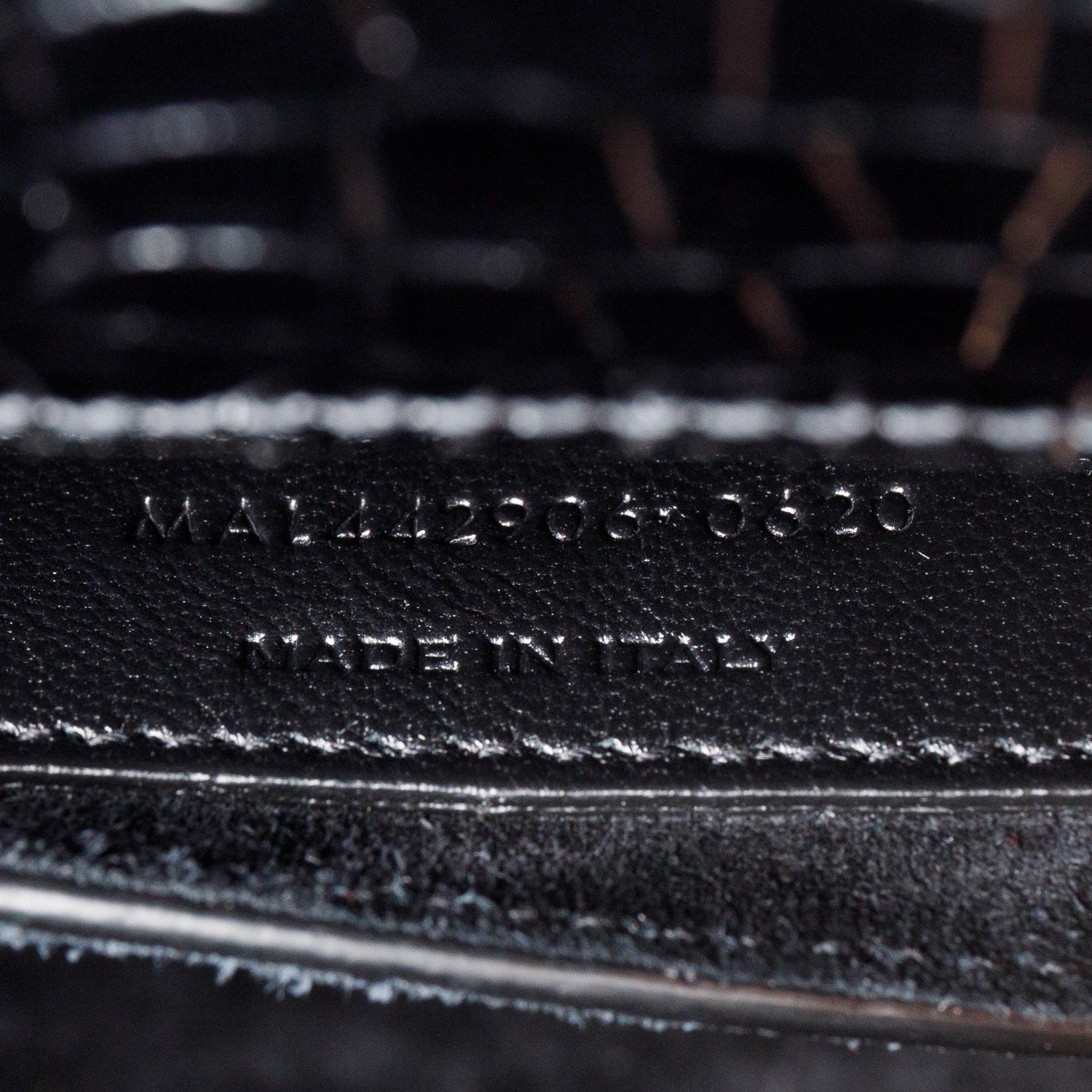 Saint Laurent 2020 Black Croc Embossed Calfskin Medium Sunset Bag w/ Receipt