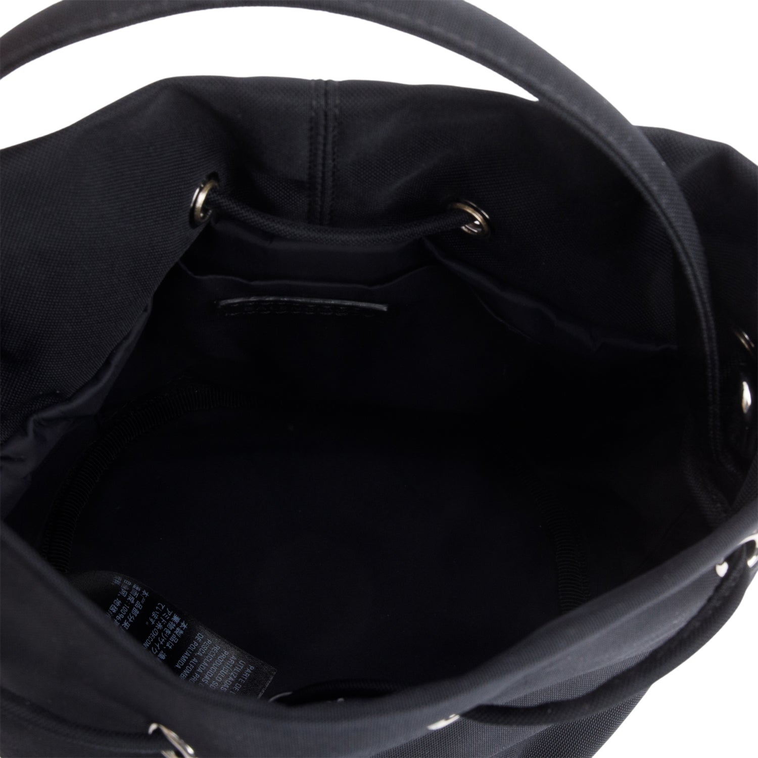 Balenciaga Black Nylon Wheel XS Drawstring Bucket Bag w/ Strap