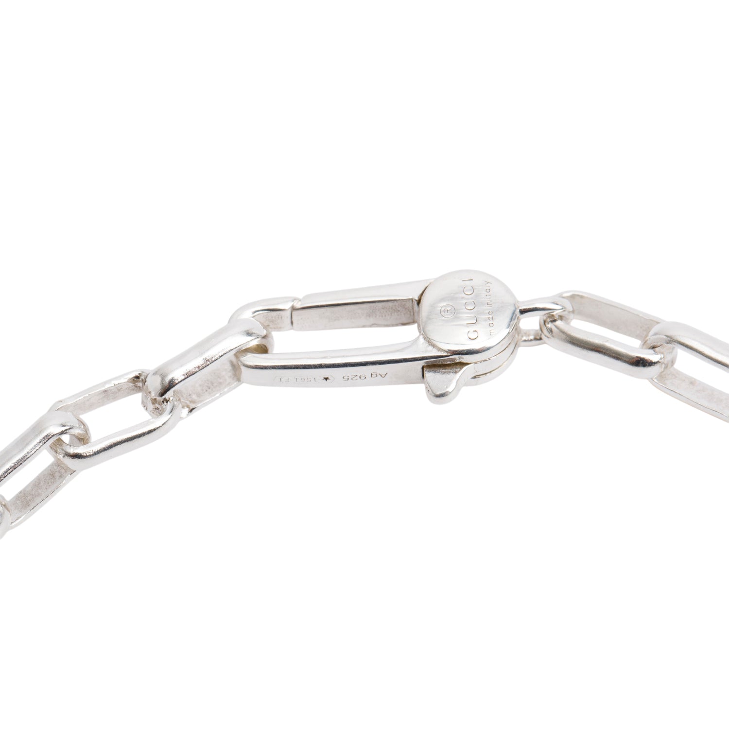 Gucci Sterling Silver Interlocking G Bracelet