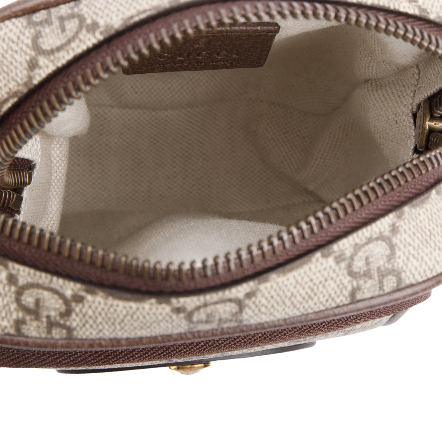 Gucci GG Supreme Monogram Mini Neo Vintage Double Zip Messenger Bag