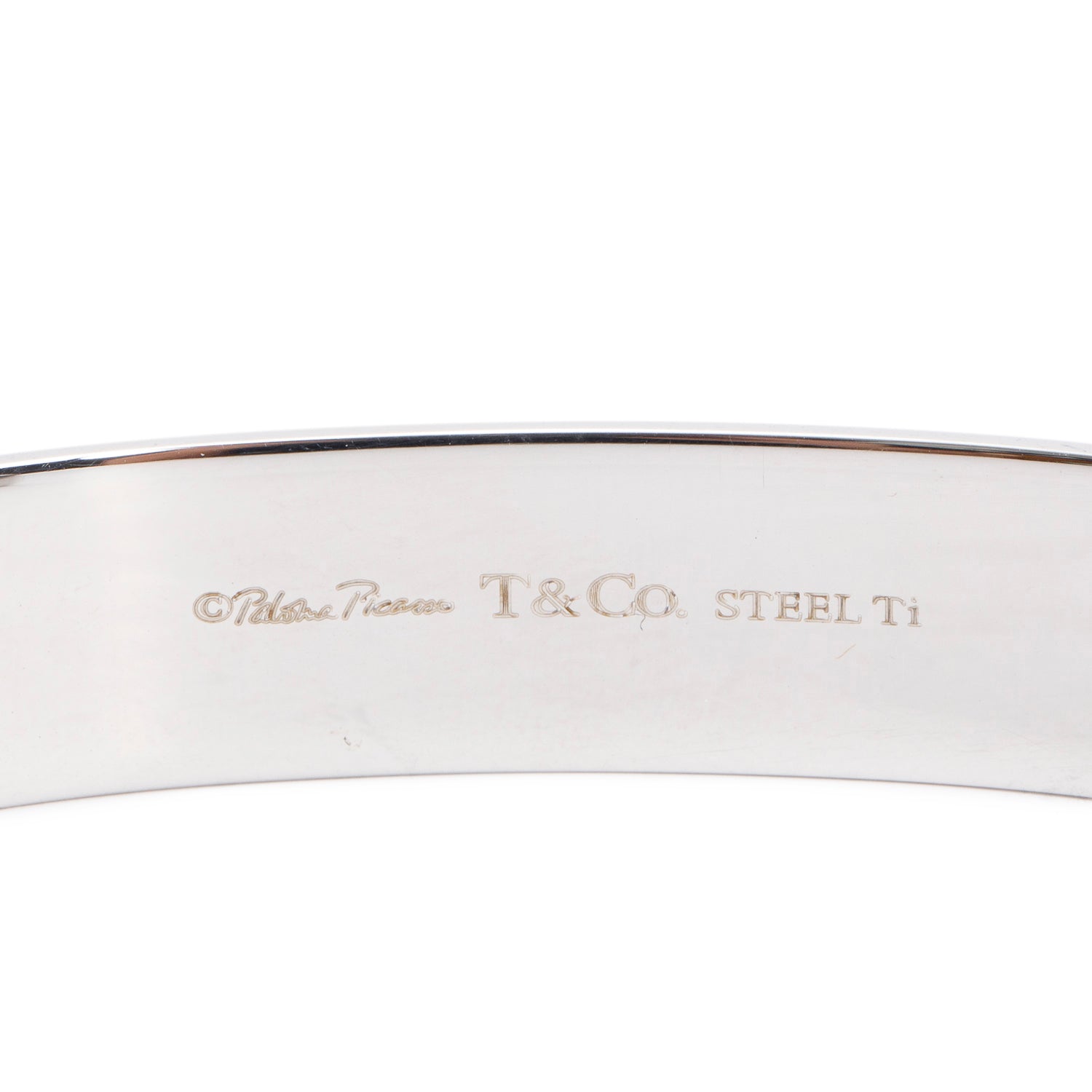 Tiffany & Co. Paloma Picasso Stainless Steel & Titanium Caliper Cuff Bangle