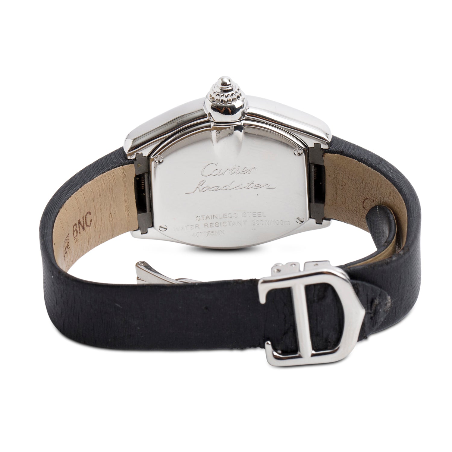 Cartier Stainless Steel Roadster 31 MM Watch Silver Dial 2675