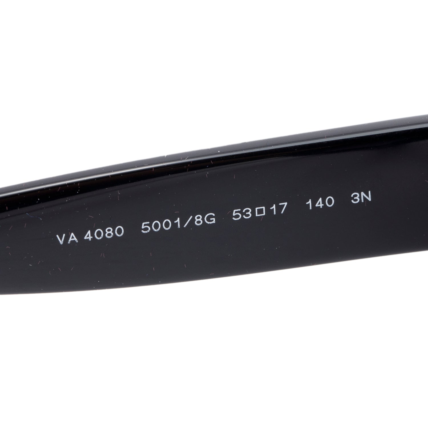 Valentino VA4080 Black Acetate VLogo Rectangle Sunglasses w/ Case