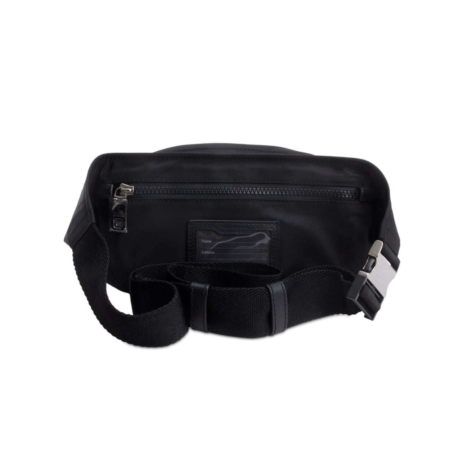 Dolce & Gabbana Black Nylon Logo Belt Bag w/ Authenticity Card