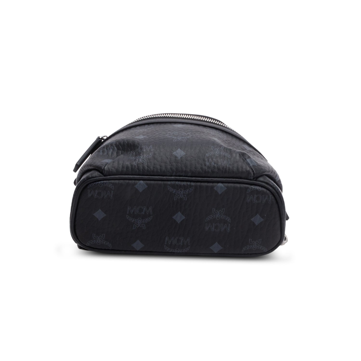 MCM Black Visetos Aren Slingback Bag