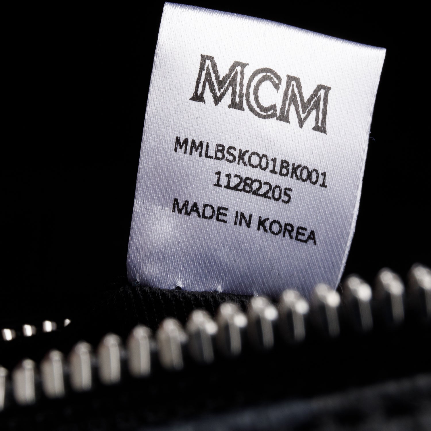 MCM Black Visetos Aren Slingback Bag