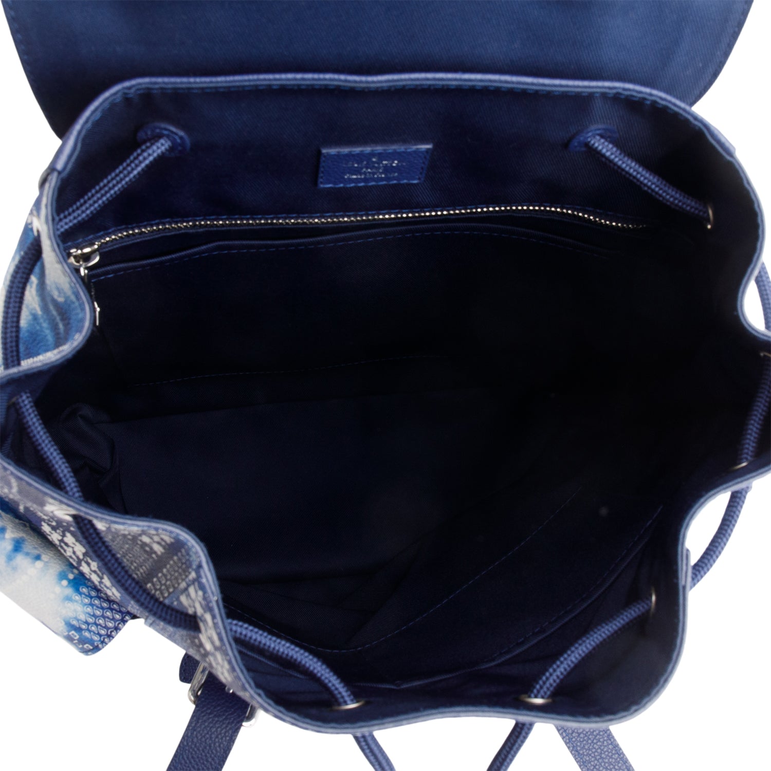 Louis Vuitton Blue Cowhide Monogram Bandana Christopher MM Backpack