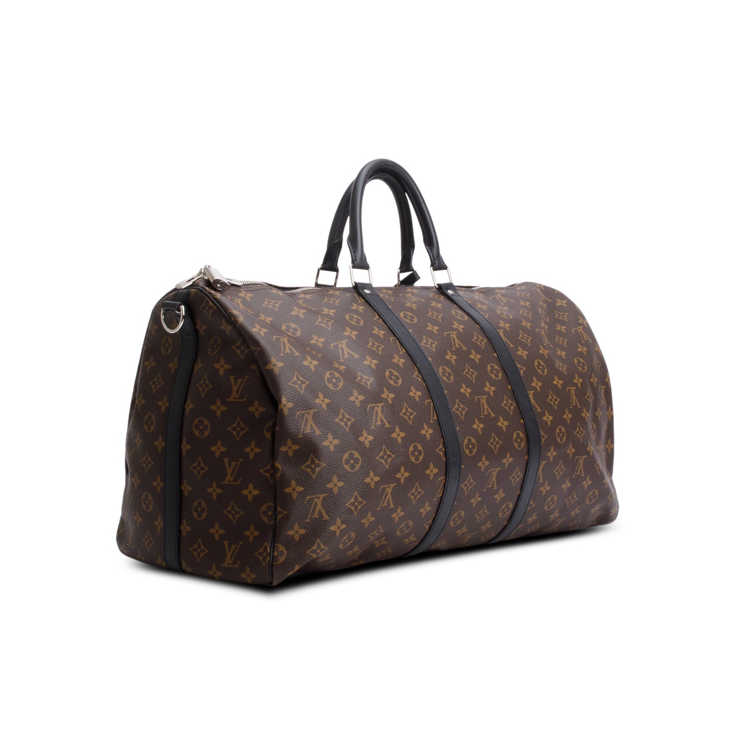 Louis Vuitton Monogram Macassar Keepall Bandouliere 55 w/ Strap