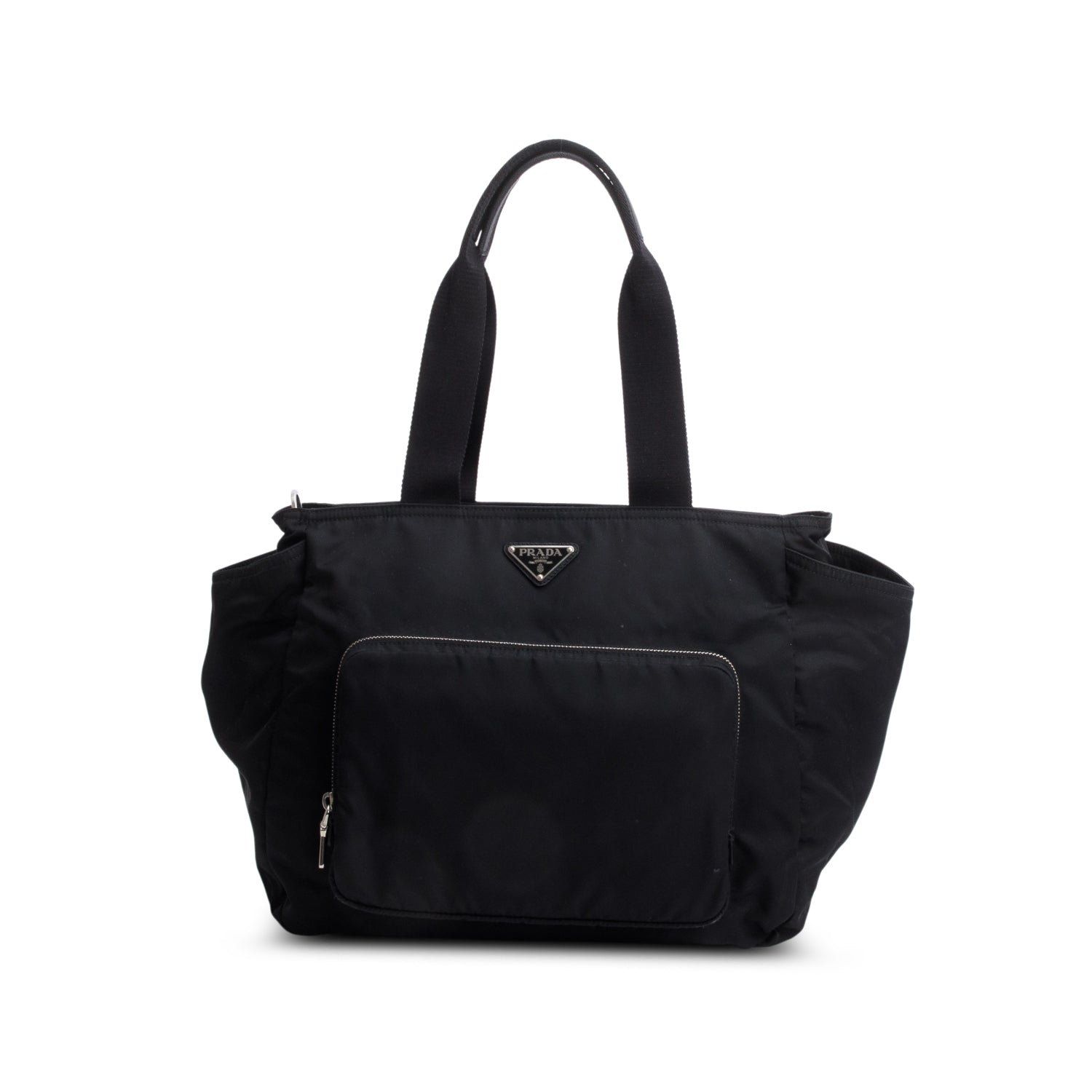 Prada Black Tessuto Nylon Diaper Bag w/ Strap