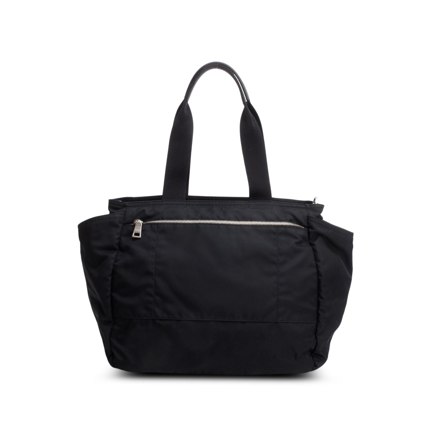 Prada Black Tessuto Nylon Diaper Bag w/ Strap